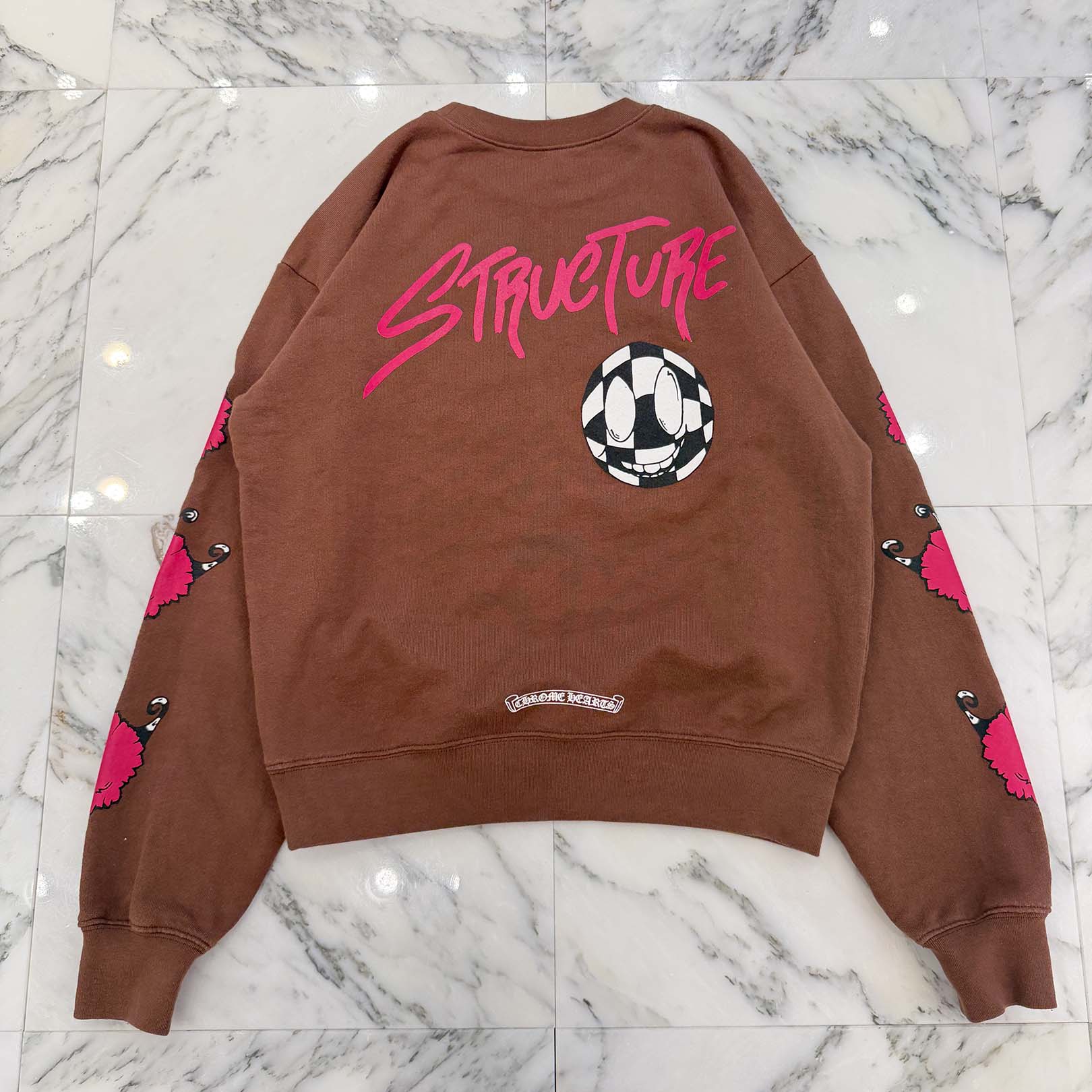 CHROME HEARTS × MATTY BOY PPO STRUCTURE Crew Neck Sweat Shirt Size S クロムハーツ × マッティボーイ PPO ストラクチャー クルーネック スウェットシャツ サイズS