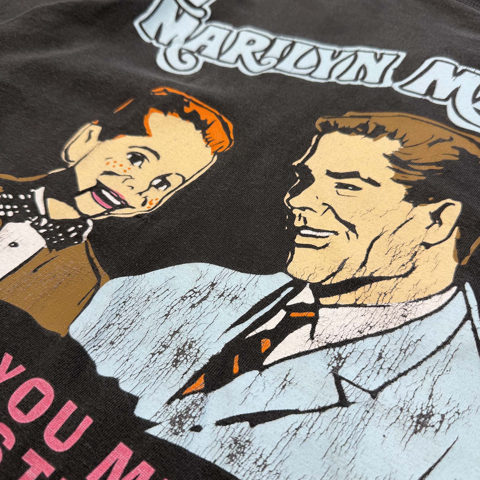 Vintage 90's MARILYN MANSON "PUPPET IF YOU MEET YOUR MASTER TODAY KILL HIM" SOGO S/S Tee Size ONE SIZE ヴィンテージ 90's マリリンマンソン "パペット・イフ・ユー・ミート・ユア・マスター・トゥデイ・キル・ヒム" ソゴ社製 Tシャツ サイズONE SIZE