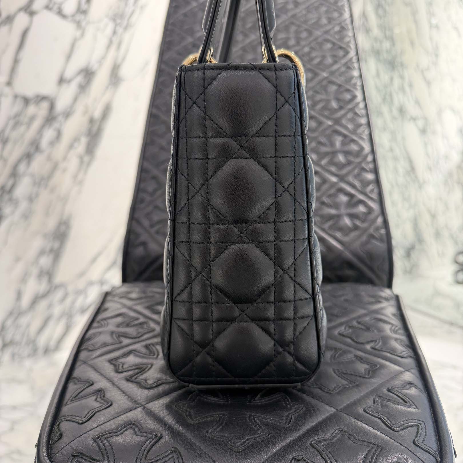 LADY DIOR レディディオール スモール ジップ カードホルダー LADY DIOR レディディオール スモール ジップ カードホルダー