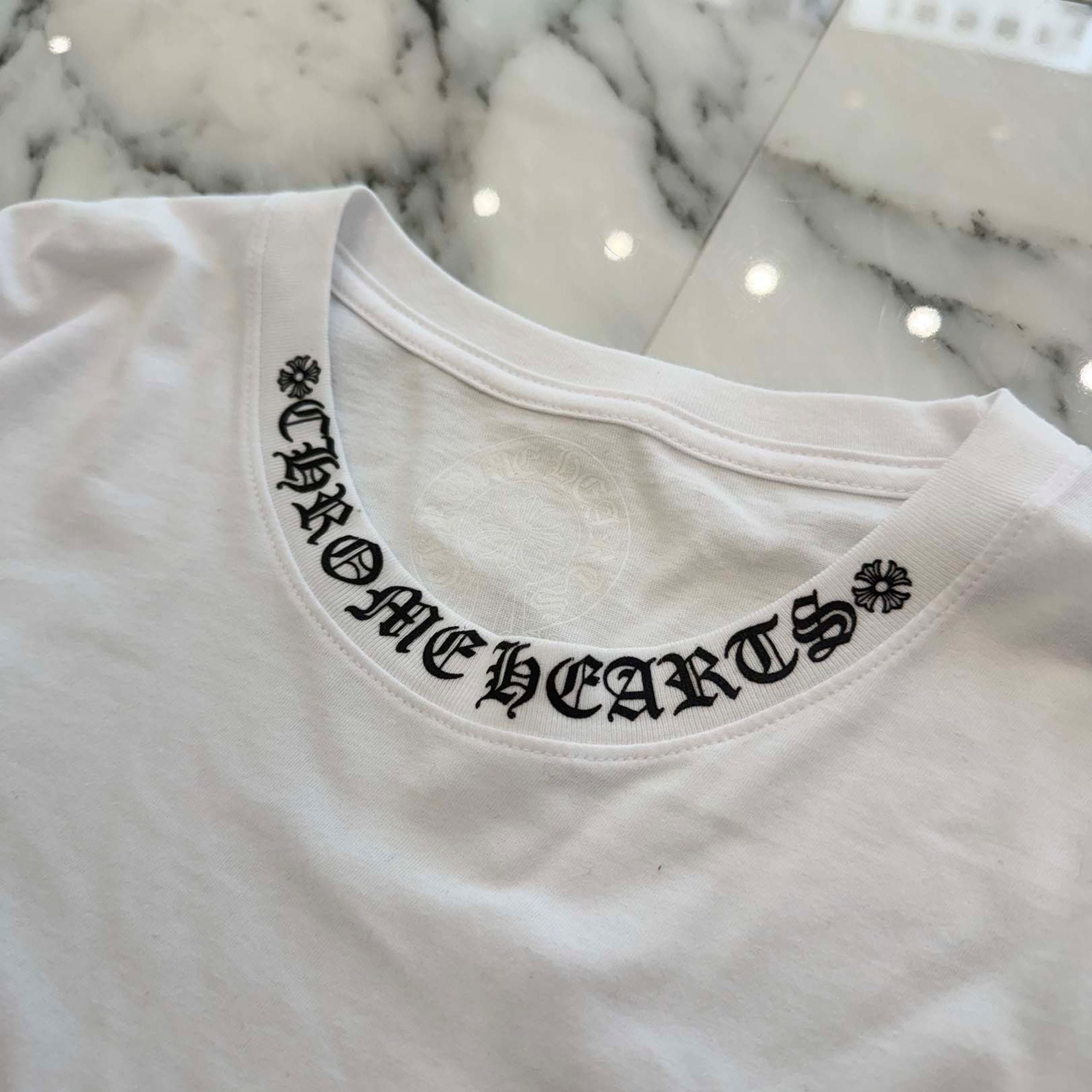 CHROME HEARTS Neck Logo Long Sleeve Tee Size L クロムハーツ ネックロゴ ロングスリーブTシャツ サイズL