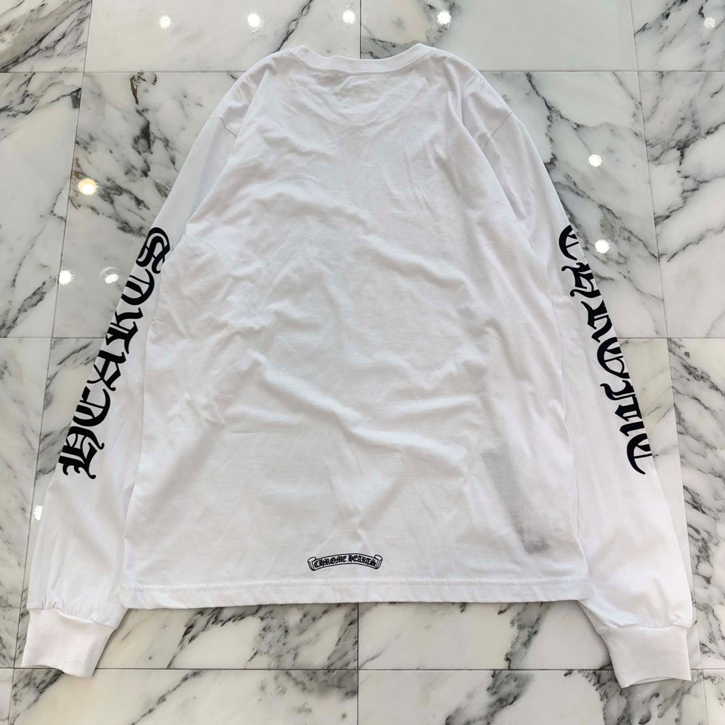 CHROME HEARTS Neck Logo Long Sleeve Tee Size L クロムハーツ ネックロゴ ロングスリーブTシャツ サイズL