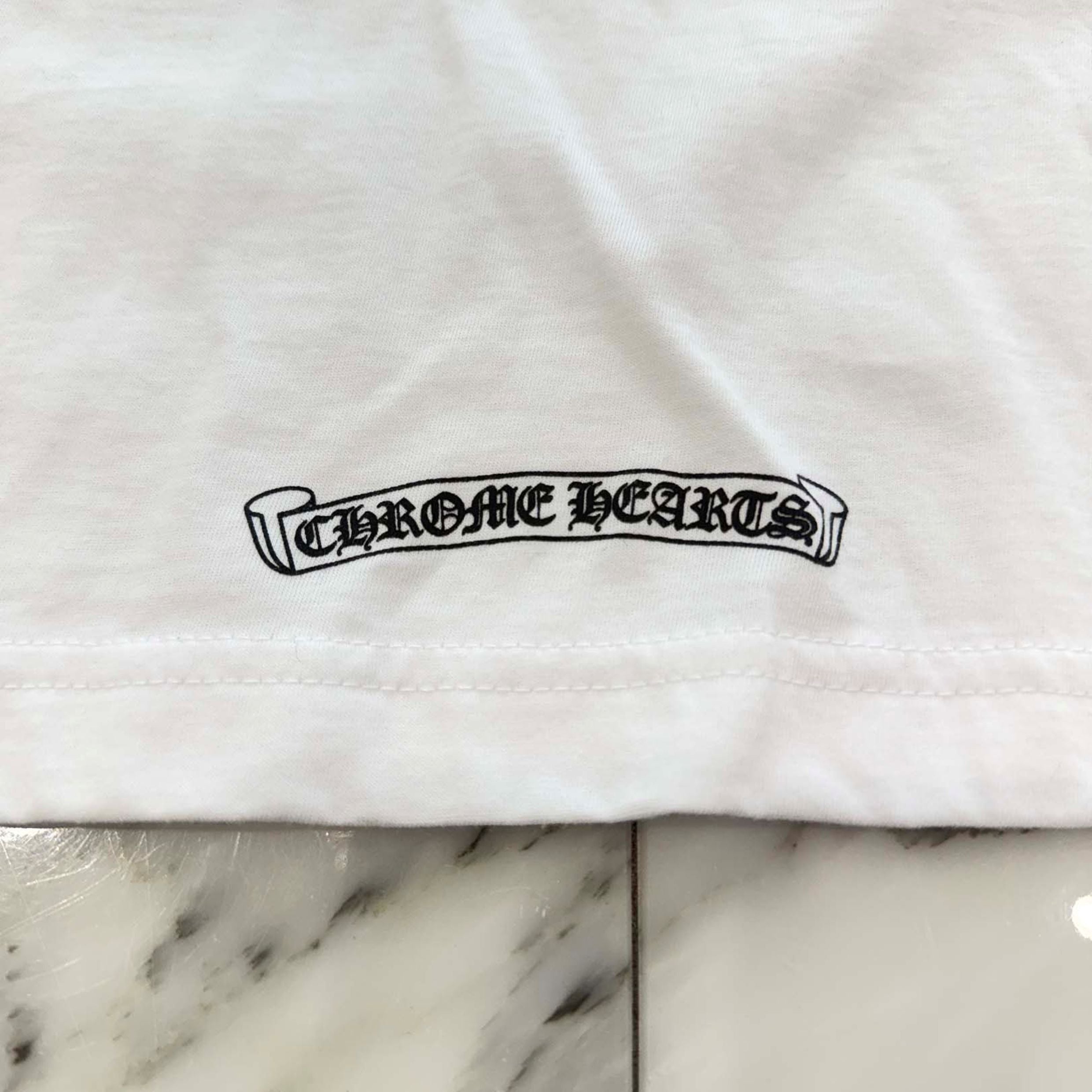 CHROME HEARTS Neck Logo Long Sleeve Tee Size L クロムハーツ ネックロゴ ロングスリーブTシャツ サイズL
