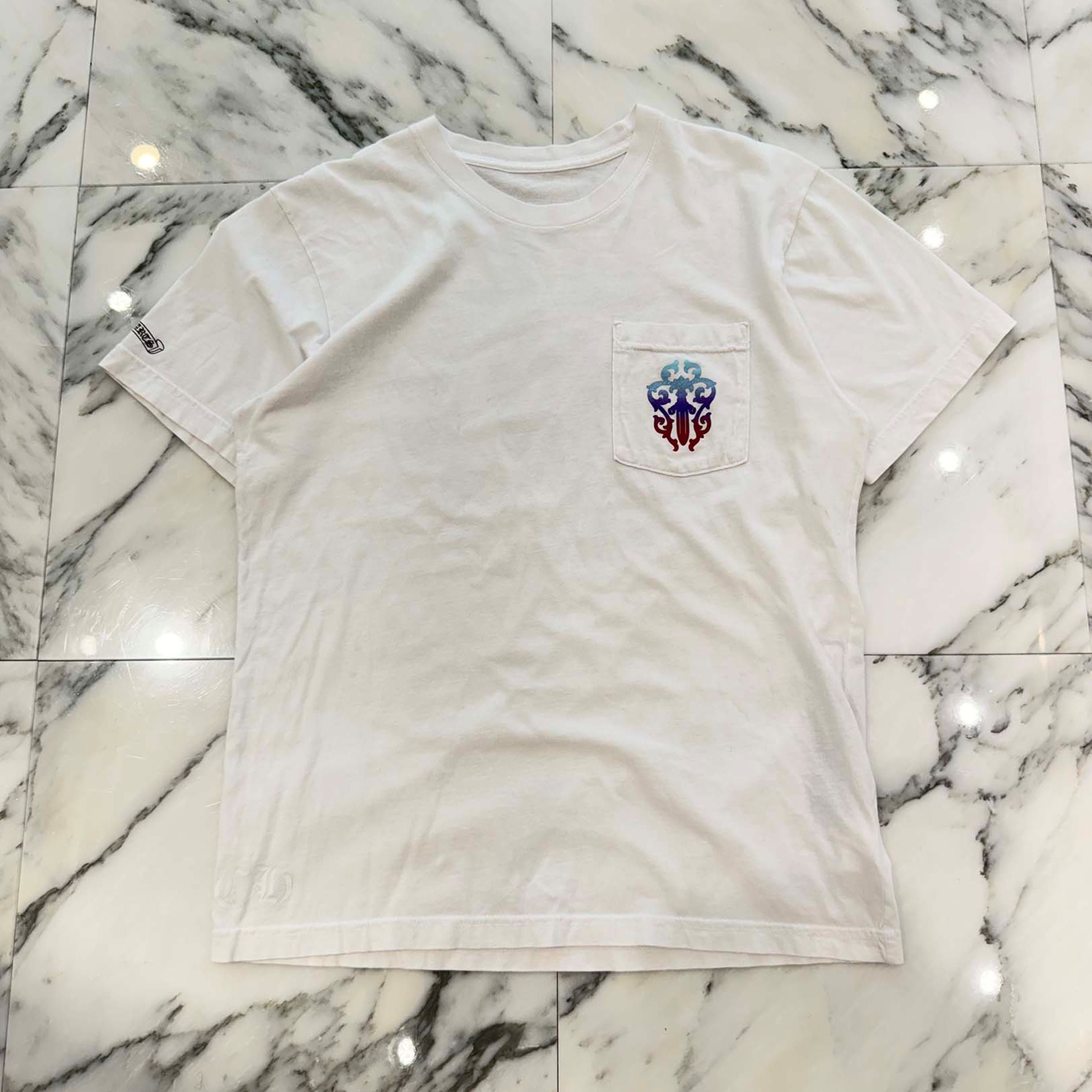 CHROME HEARTS Gradient Dagger Horseshoe Print Tee Size M クロムハーツ グラデーション ダガー ホースシュー プリント Tシャツ サイズM