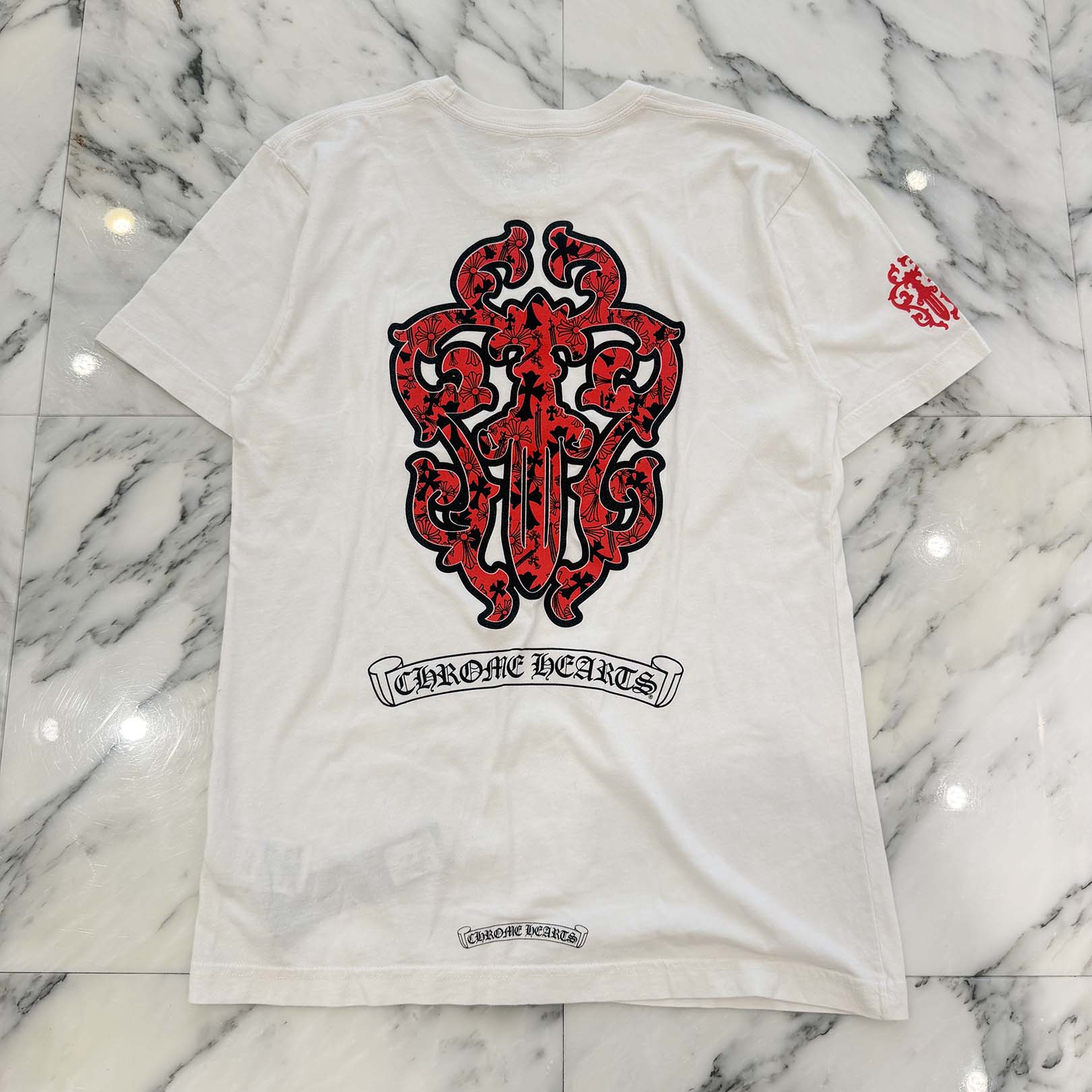 CHROME HEARTS Multi Logo Vine Dagger Tee Size M クロムハーツ マルチロゴ総柄 ヴァインダガー Tシャツ サイズM