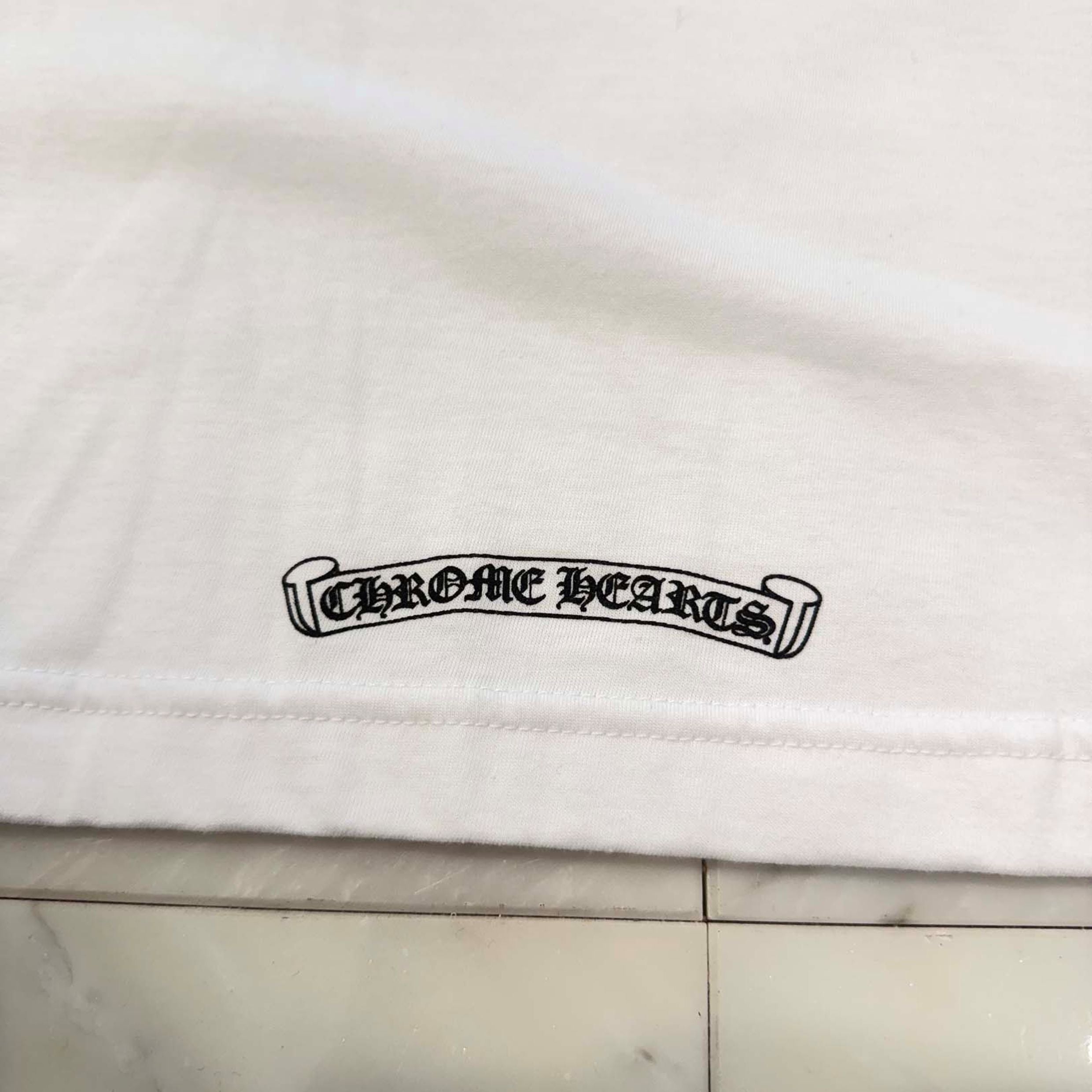 CHROME HEARTS "LOVE YOU" Neck Logo Tee Size L クロムハーツ ラブユー ネックロゴ Tシャツ サイズL