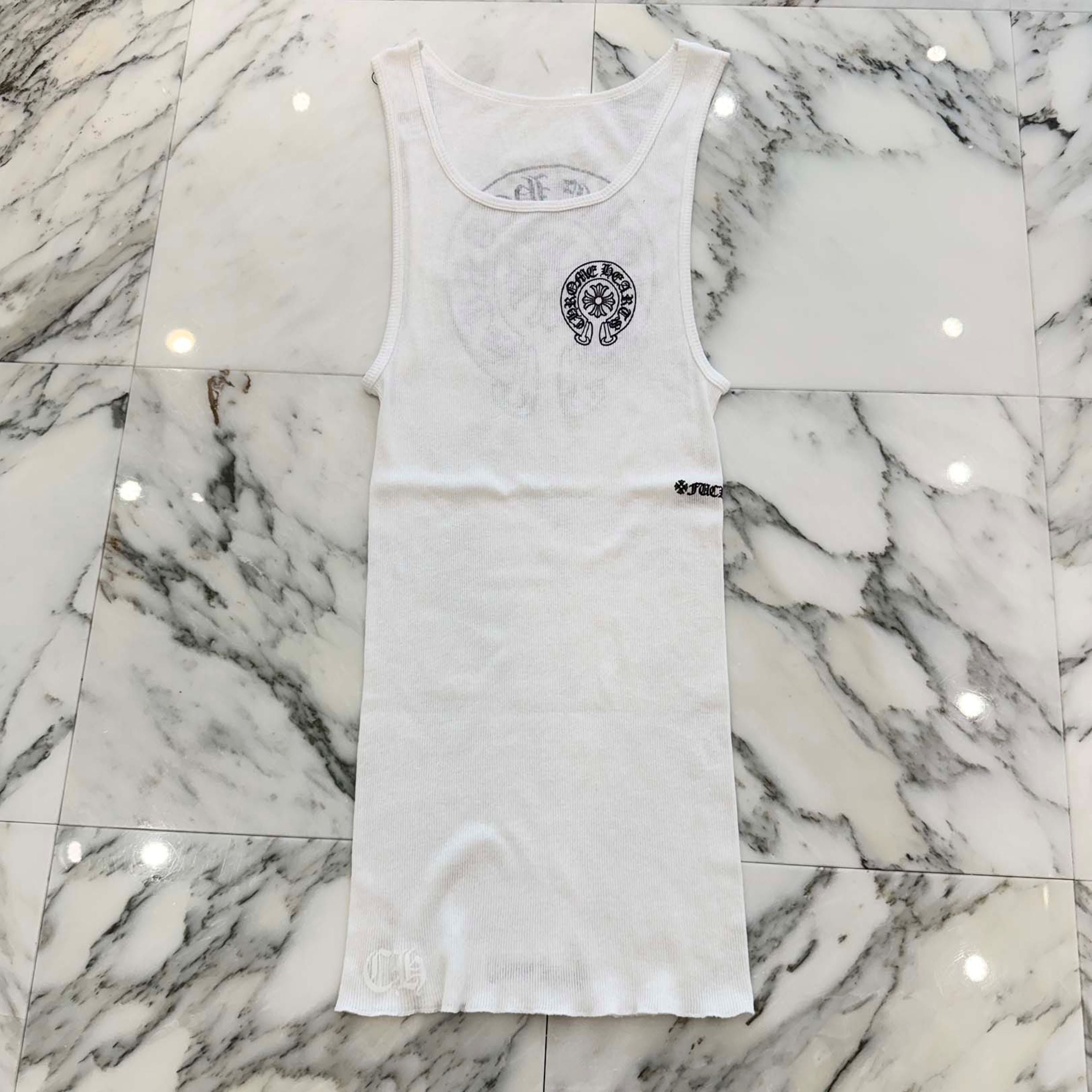CHROME HEARTS Back Horseshoe Fuck you Print Tank Top Size XL クロムハーツ バックホースシュー ファックユー プリント タンクトップ サイズXL