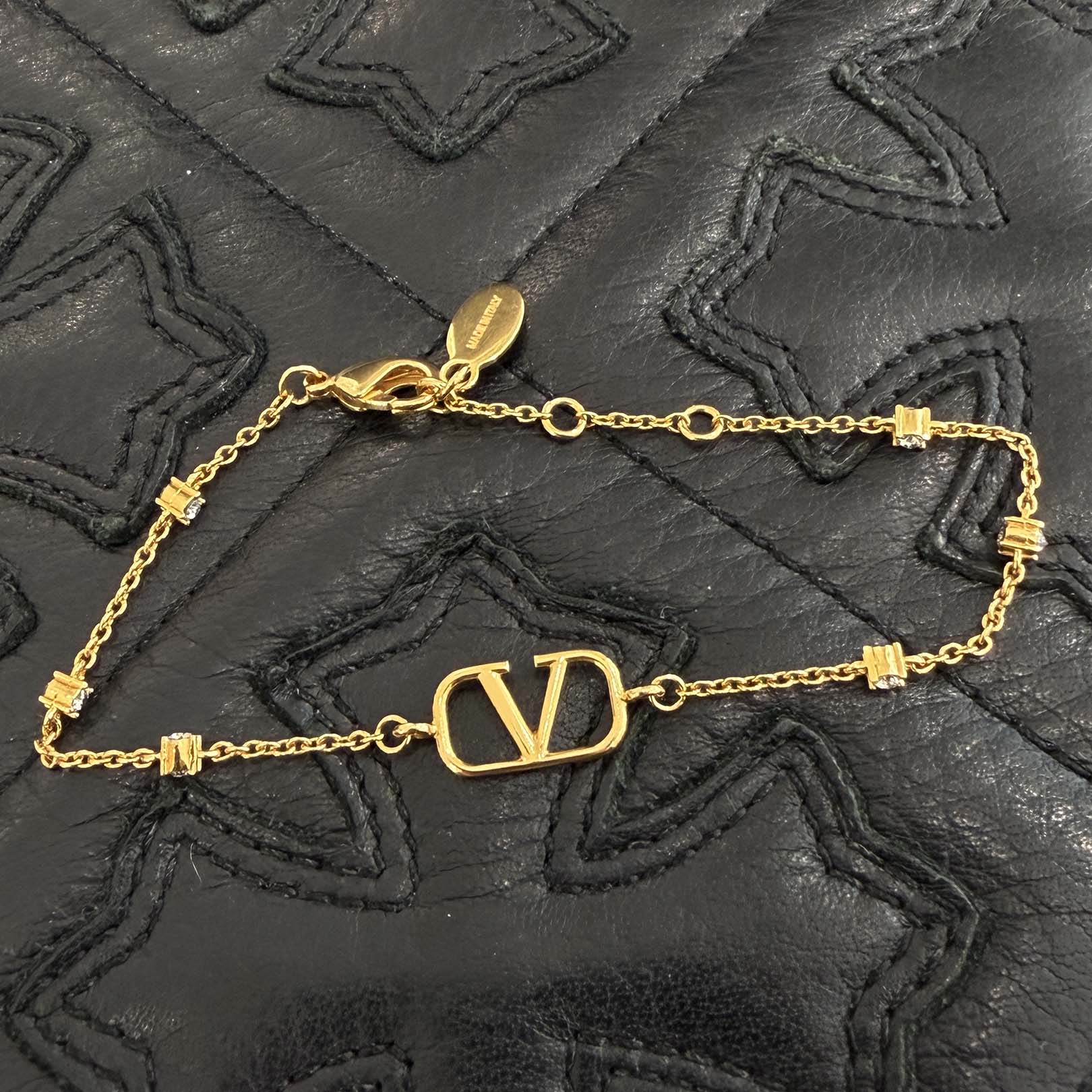 VALENTINO 2025AW V Logo Signature Metal Bracelet 7W2J0W24 YCW ヴァレンティノ Vロゴ シグネチャー メタル ブレスレット