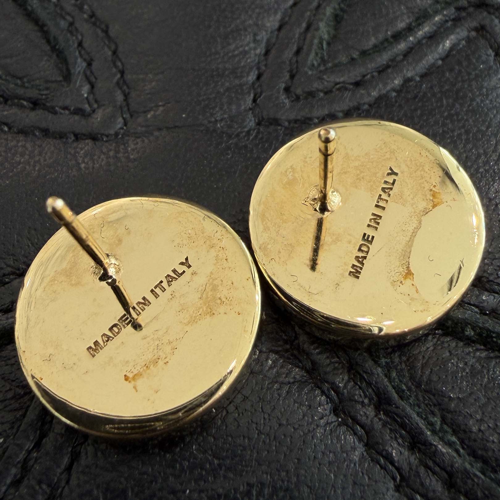 MIU MIU Enamel Metal Stud Earrings 5JO912_2F6T_F0009 ミュウミュウ エナメルメタル スタッドピアス