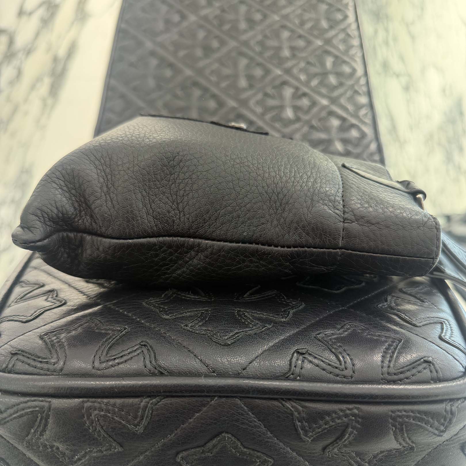 CHROME HEARTS 1 Cross Leather Patch Mini Tote Bag クロムハーツ 1 CHROME HEARTS 1 Cross Leather Patch Mini Tote Bag クロムハーツ 1