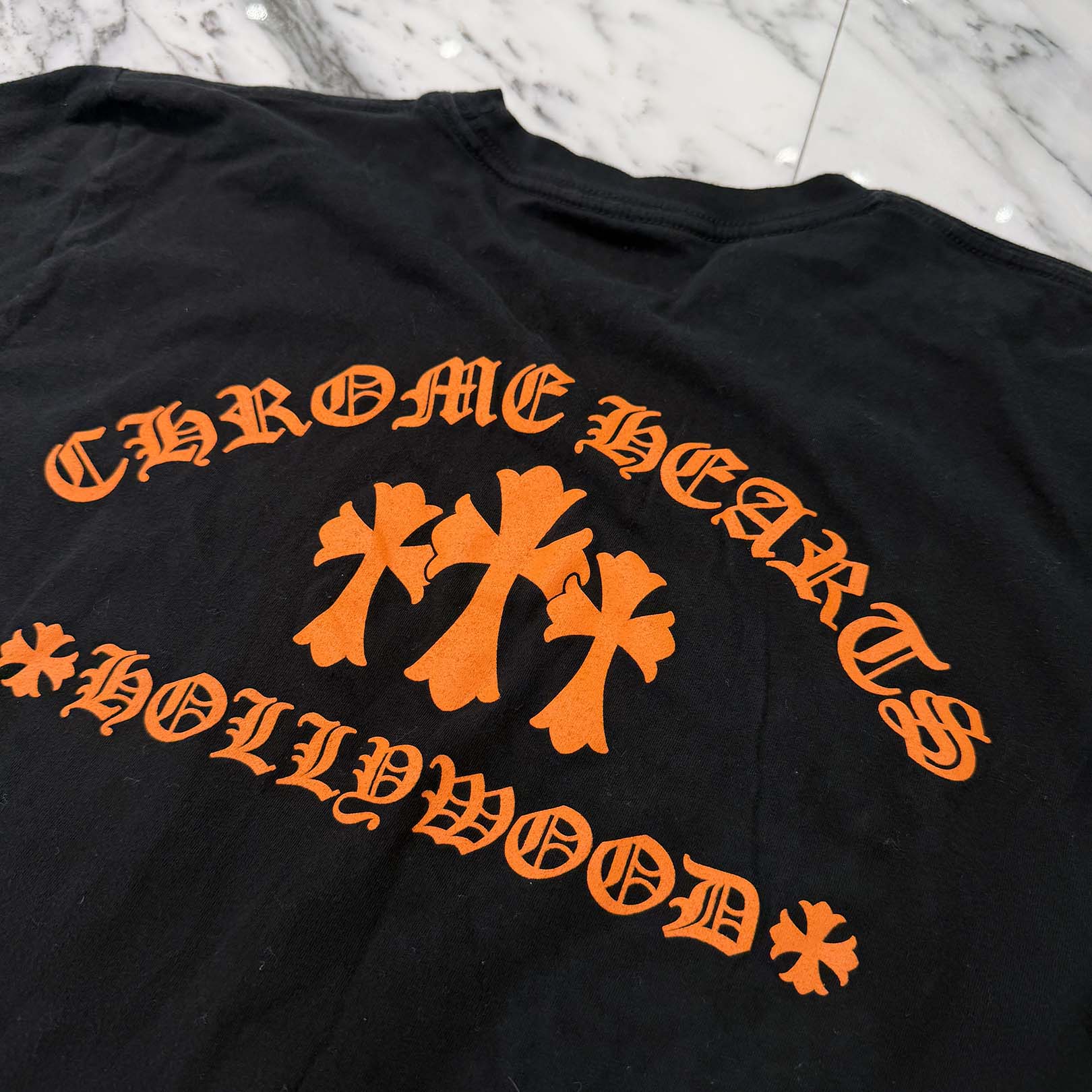 CHROME HEARTS King Taco 3 Cemetery Cross Print Short Sleeve Tee Size L クロムハーツ キングタコ 3 セメタリークロス プリント ショートスリーブ Tシャツ サイズL