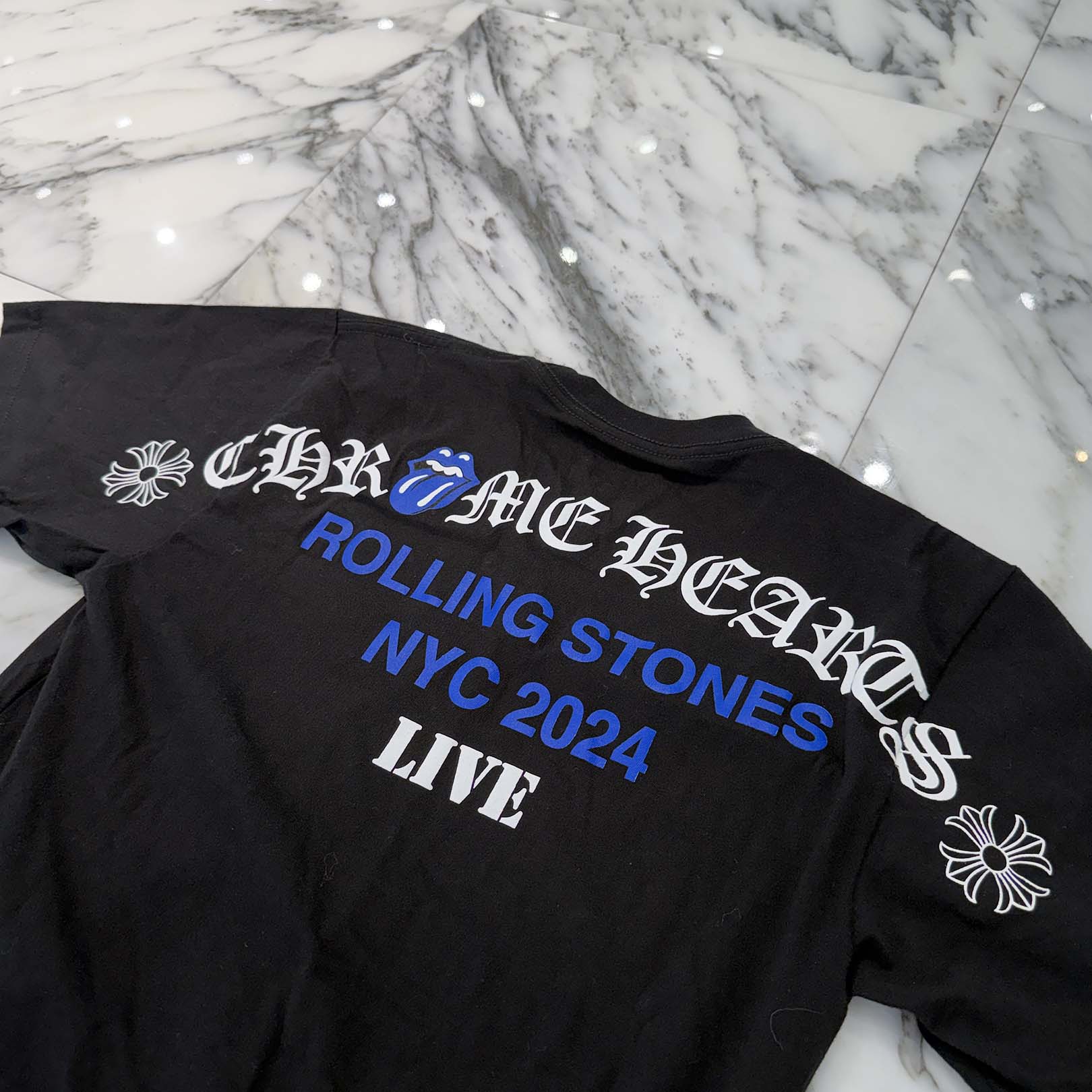 CHROME HEARTS × The Rolling Stones New York Limited Tee Size S クロムハーツ × ローリングストーンズ ニューヨーク限定 Tシャツ サイズS
