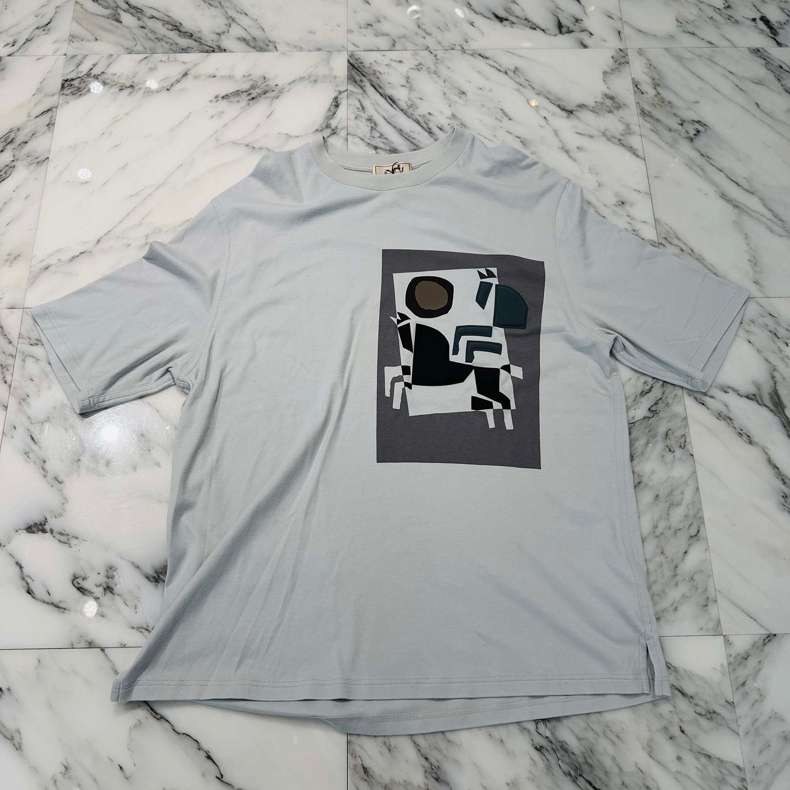 HERMES 2023AW Velký Lov Crew Neck Short Sleeve Tee H367930HA4N Size L エルメス ヴェルキー・ラブ クルーネック ショートスリーブ Tシャツ サイズL