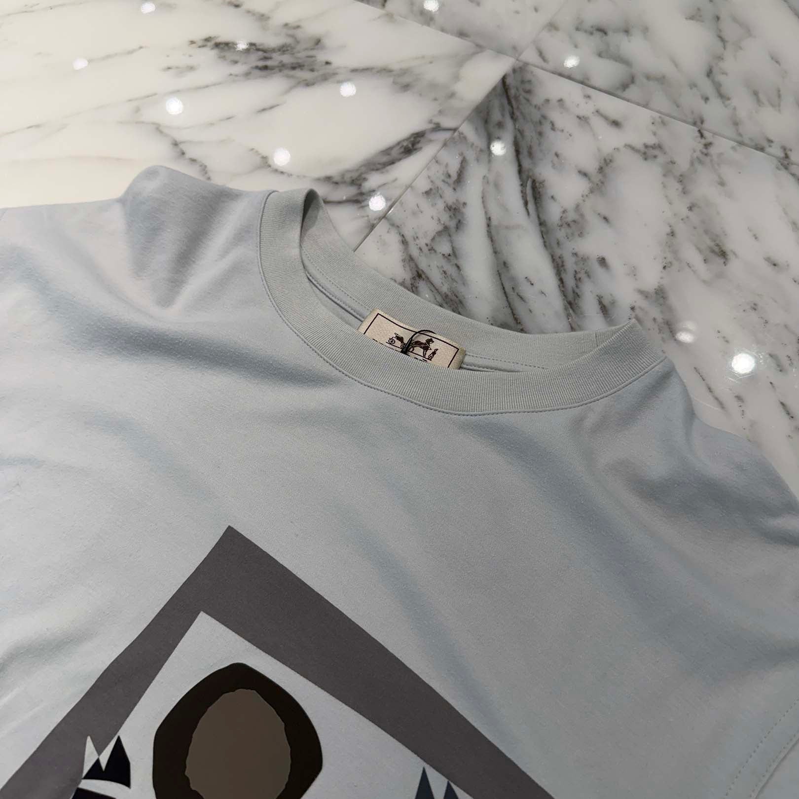 HERMES 2023AW Velký Lov Crew Neck Short Sleeve Tee H367930HA4N Size L エルメス ヴェルキー・ラブ クルーネック ショートスリーブ Tシャツ サイズL