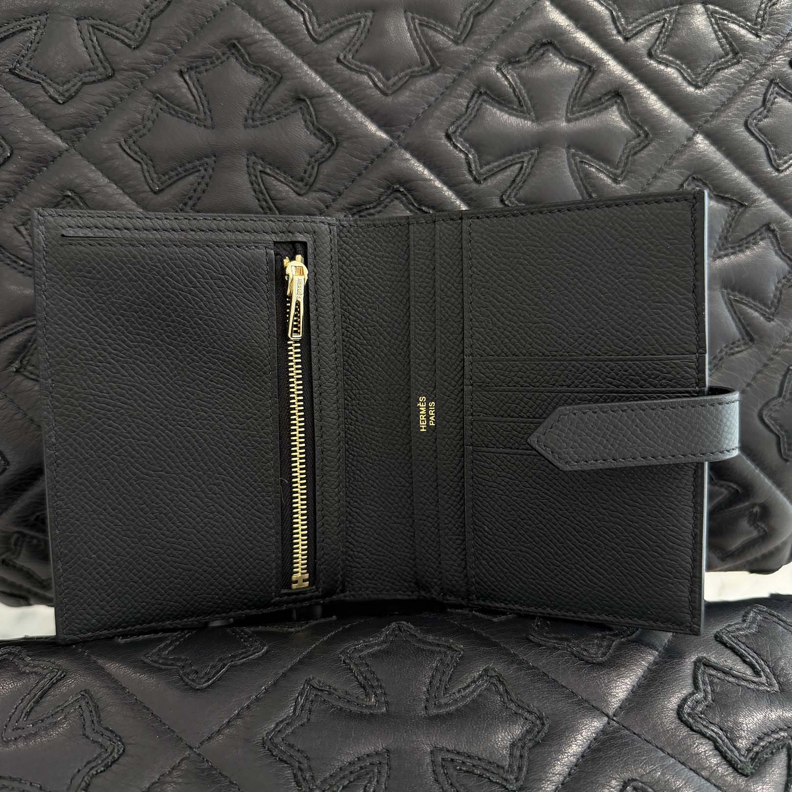 HERMES Bearn Compact Wallet "NOIR" K刻印 エルメス ベアン コンパクト ウォレット "ノワール" K刻印