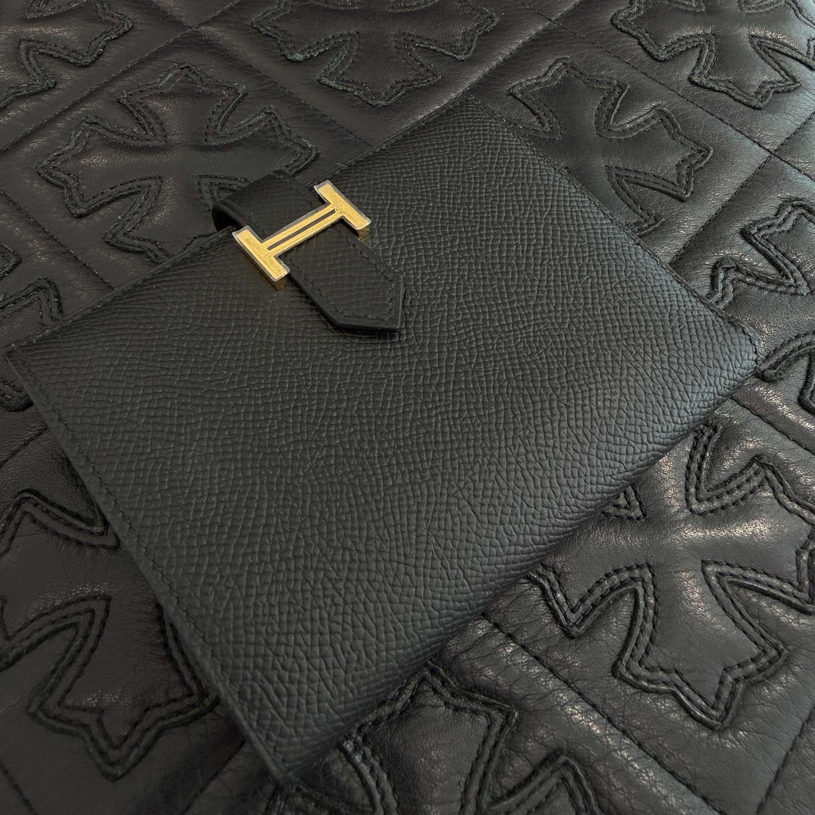 HERMES Bearn Compact Wallet "NOIR" K刻印 エルメス ベアン コンパクト ウォレット "ノワール" K刻印