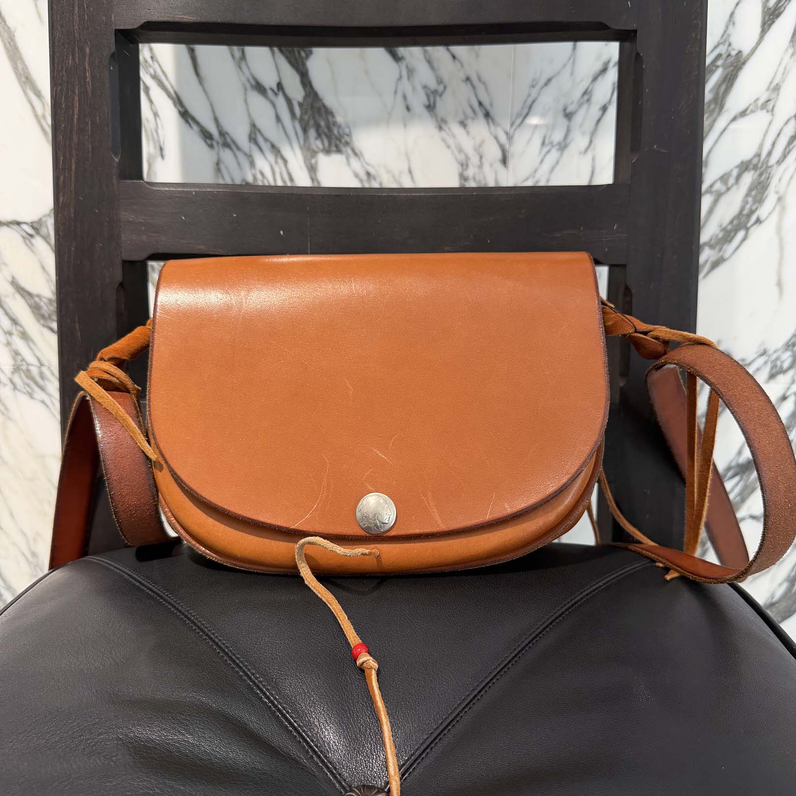 goro's Saddle Leather Bucket Shoulder Bag ゴローズ サドル レザー バケット ショルダーバッグ