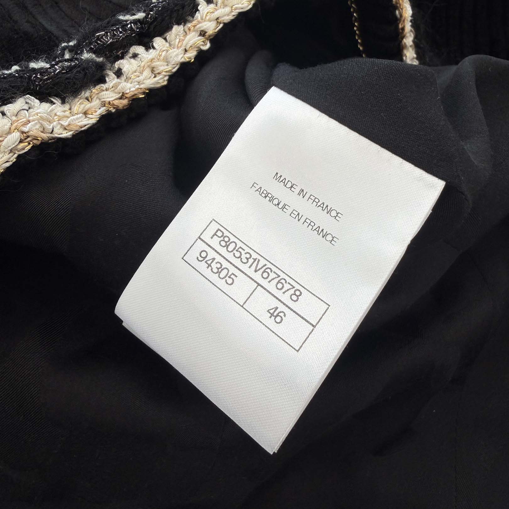 CHANEL 2025SS Tweed Trim Métiers d'Art Corduroy Jacket P80531V67678 Size 46 シャネル ツイードトリムメティエダール コーデュロイジャケット サイズ46