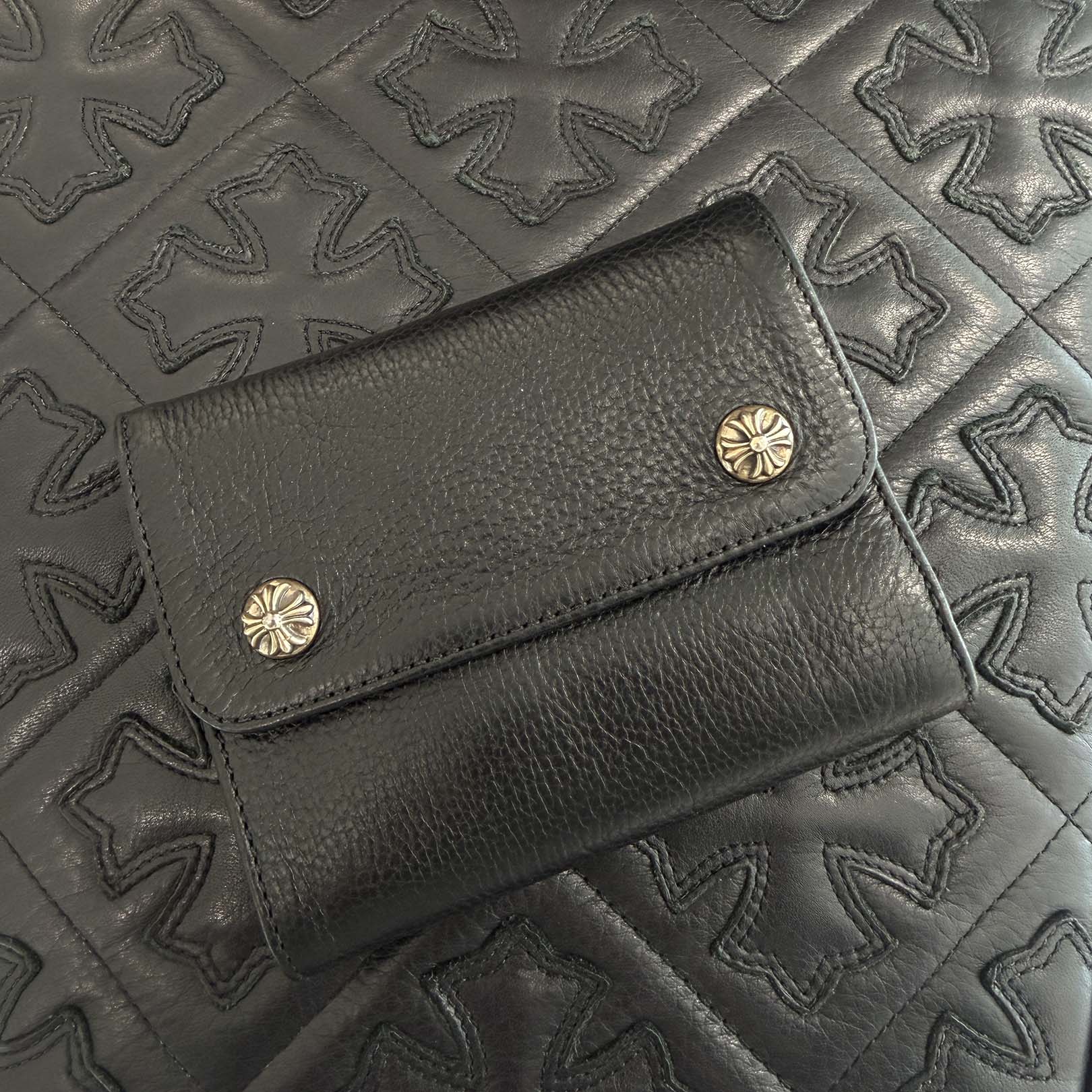 CHROME HEARTS Wave Mini Cross Ball Wallet クロムハーツ ウェーブ ミニ クロスボール ウォレット