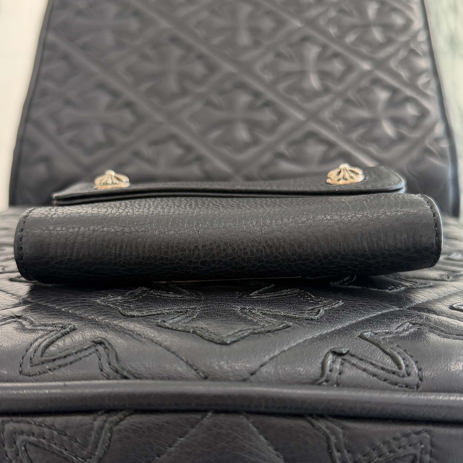 CHROME HEARTS Wave Mini Cross Ball Wallet クロムハーツ ウェーブ ミニ クロスボール ウォレット