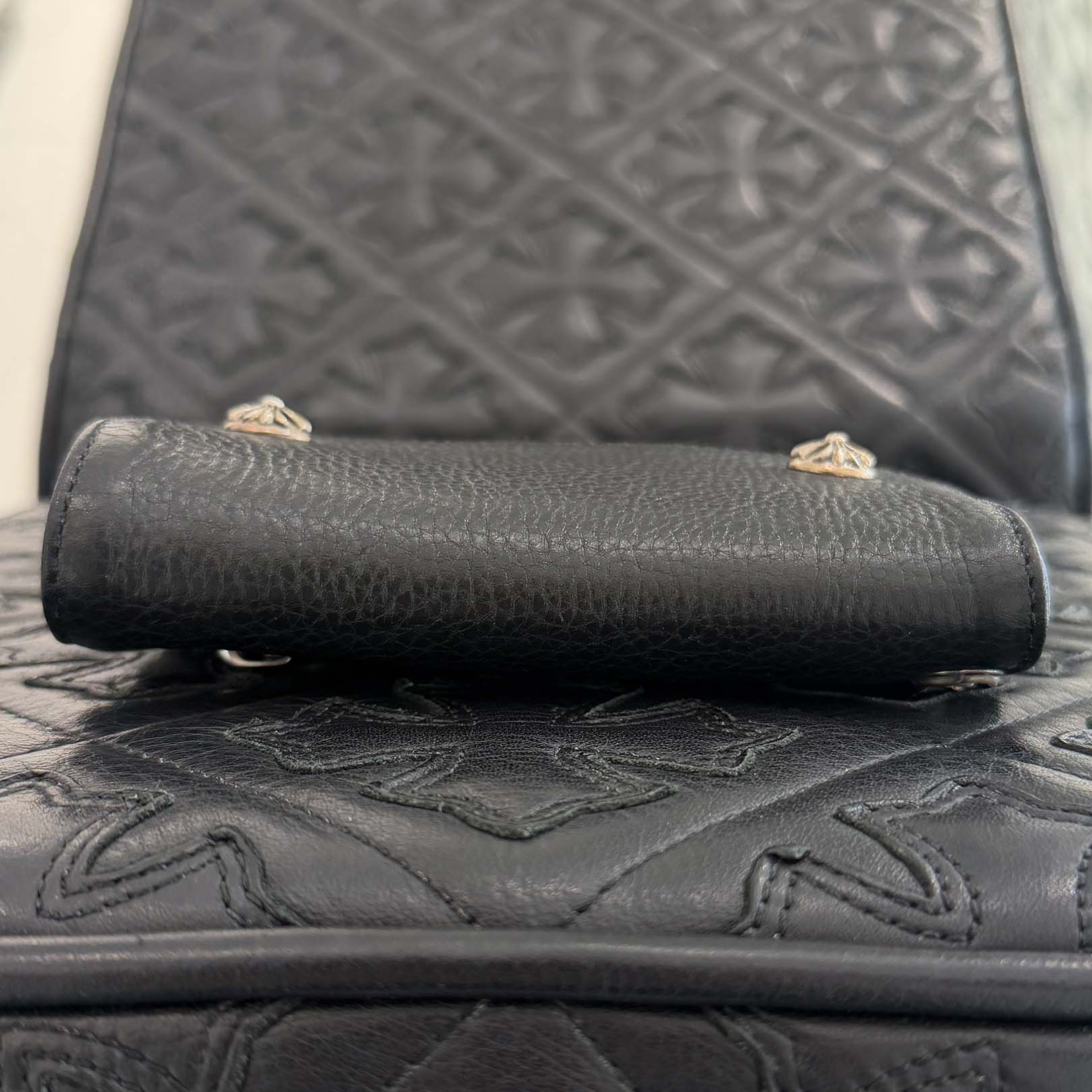 CHROME HEARTS Wave Mini Cross Ball Wallet クロムハーツ ウェーブ ミニ クロスボール ウォレット