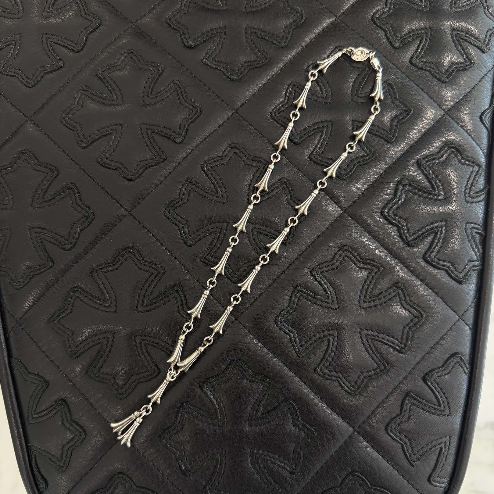 CHROME HEARTS Mini Cross Tail Link Necklace 16 Link Size 15 Inch クロムハーツ ミニクロステイルリンクネックレス 16リンク サイズ15インチ
