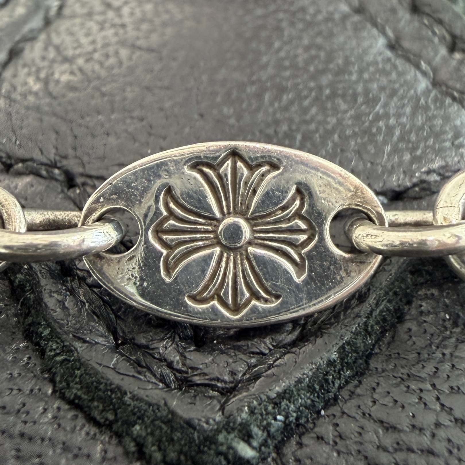 CHROME HEARTS Mini Cross Tail Link Necklace 16 Link Size 15 Inch クロムハーツ ミニクロステイルリンクネックレス 16リンク サイズ15インチ