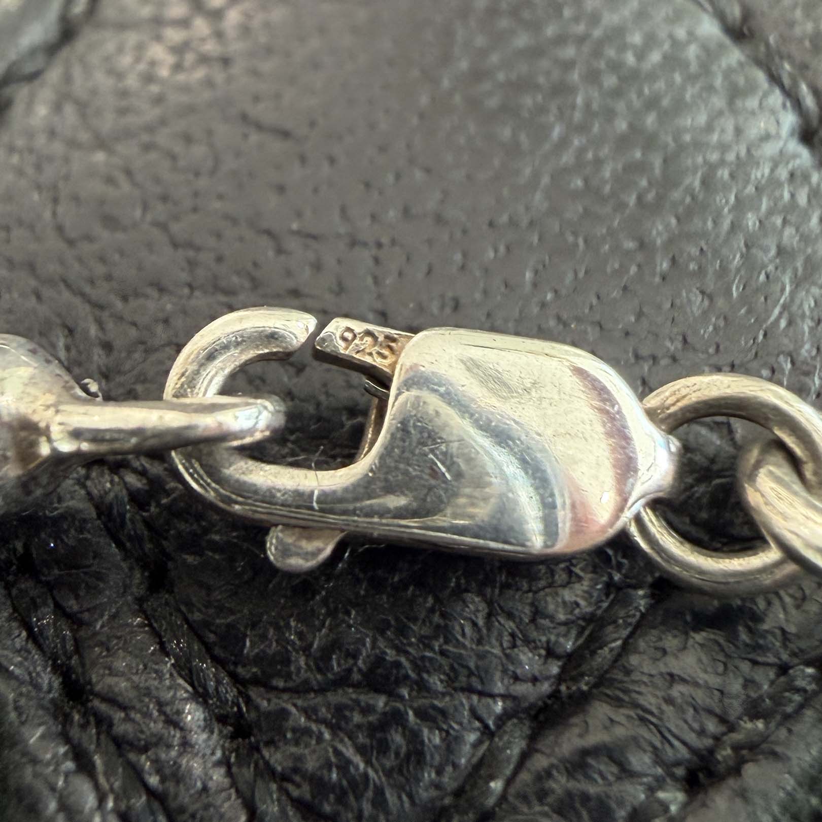 CHROME HEARTS Mini Cross Tail Link Necklace 16 Link Size 15 Inch クロムハーツ ミニクロステイルリンクネックレス 16リンク サイズ15インチ