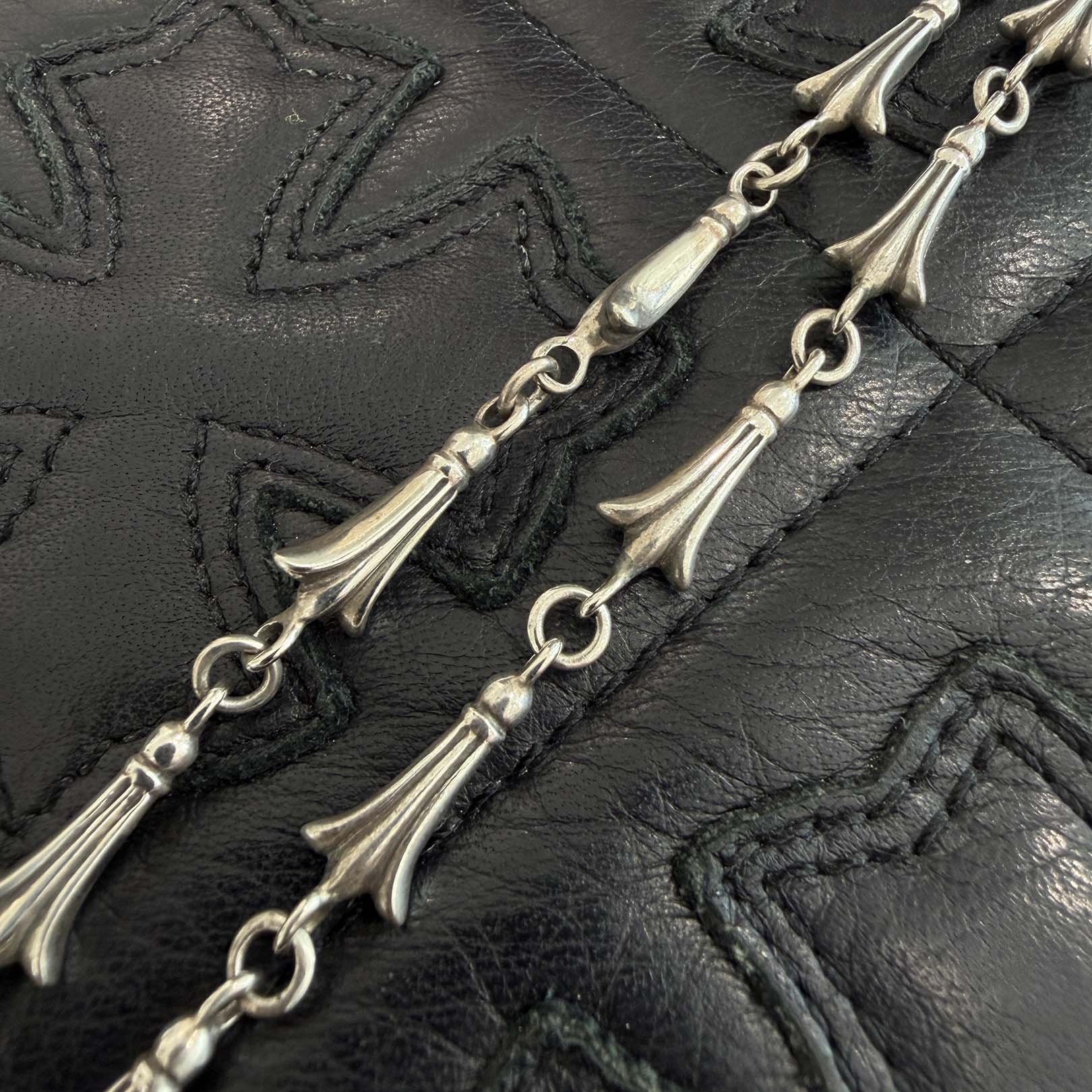 CHROME HEARTS Mini Cross Tail Link Necklace 16 Link Size 15 Inch クロムハーツ ミニクロステイルリンクネックレス 16リンク サイズ15インチ