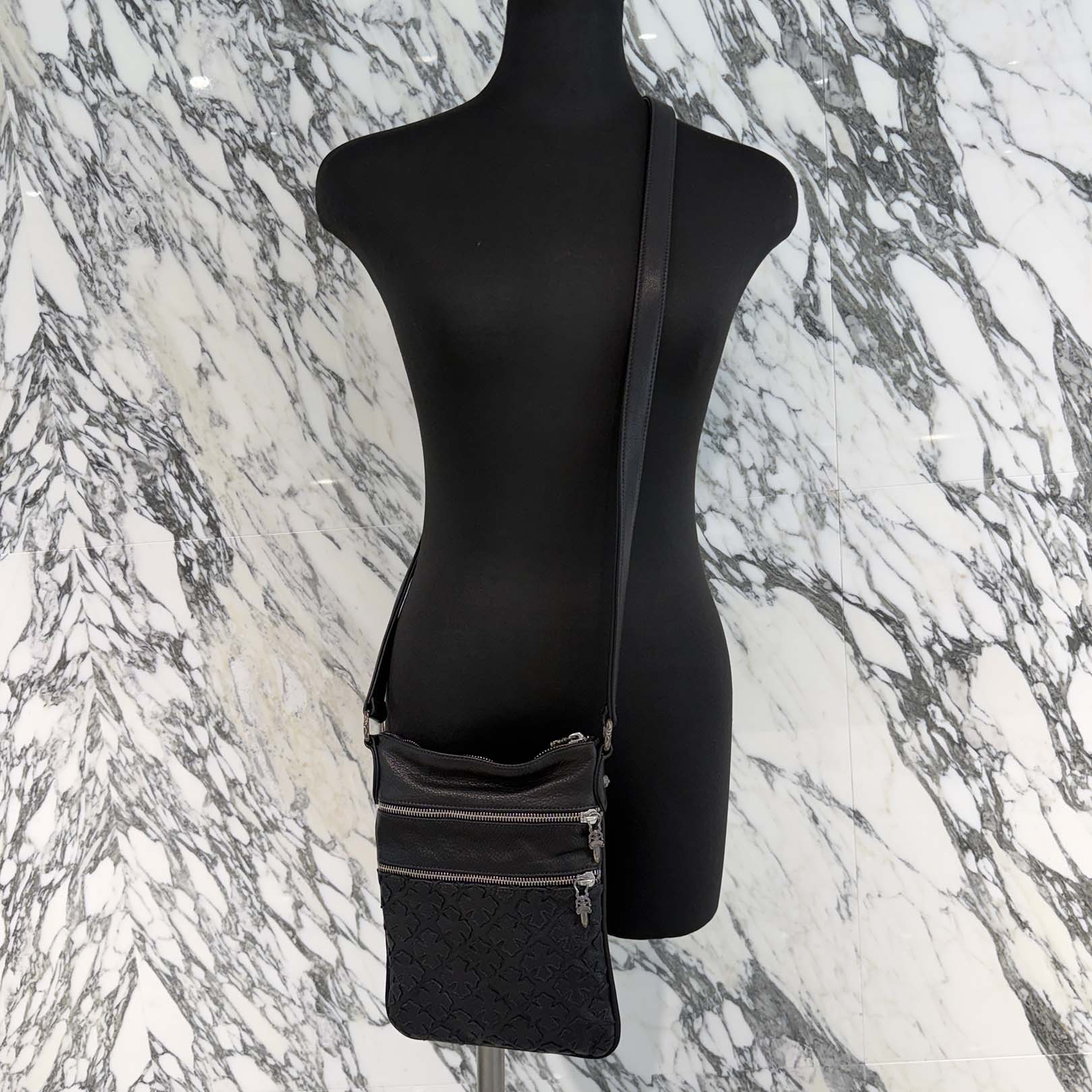 CHROME HEARTS PERRY Leather Shoulder Bag クロムハーツ ペリー レザー ショルダーバッグ