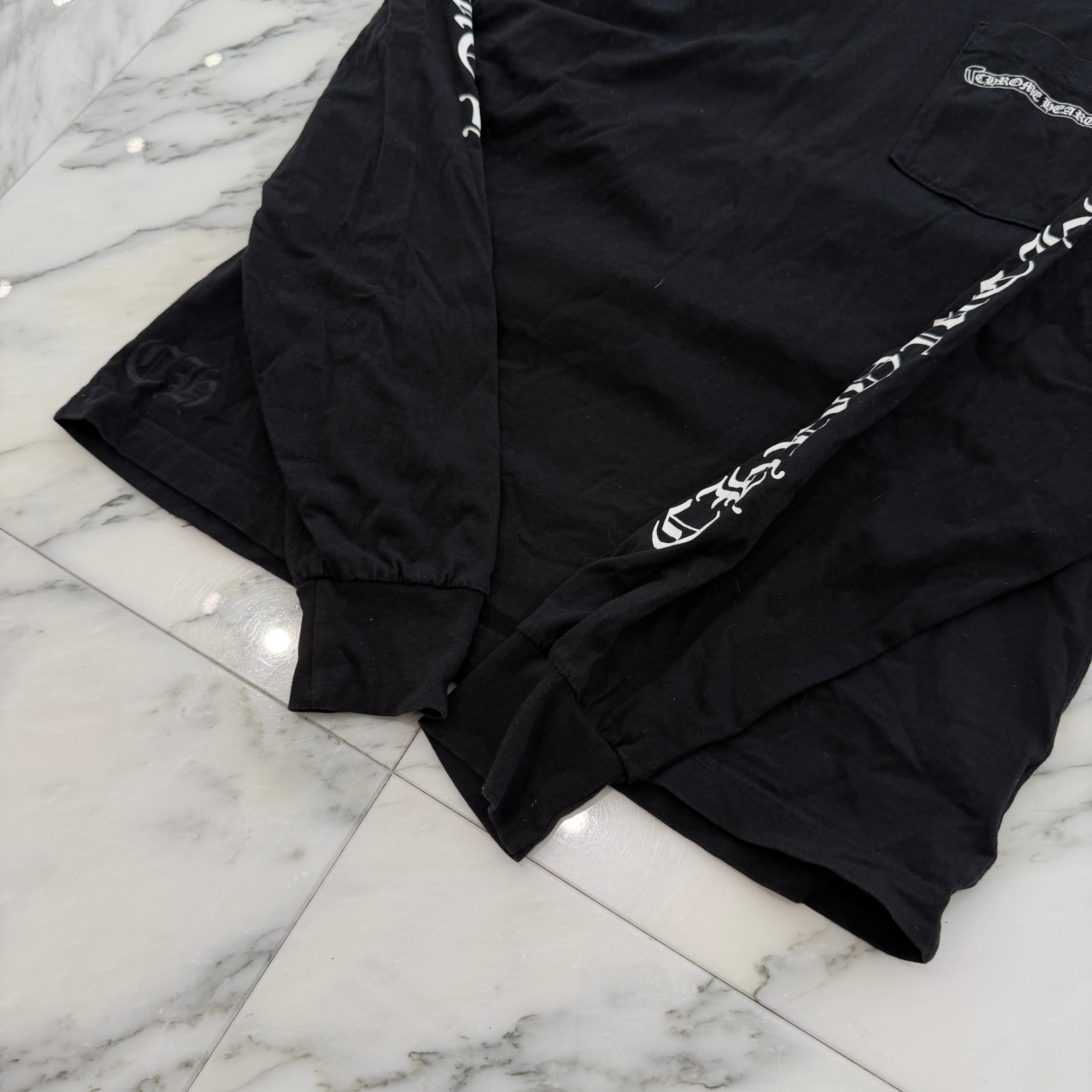 CHROME HEARTS Back Scroll Label Logo Long Sleeve Tee Size M クロムハーツ バックスクロールラベルロゴ ロングスリーブTシャツ サイズM