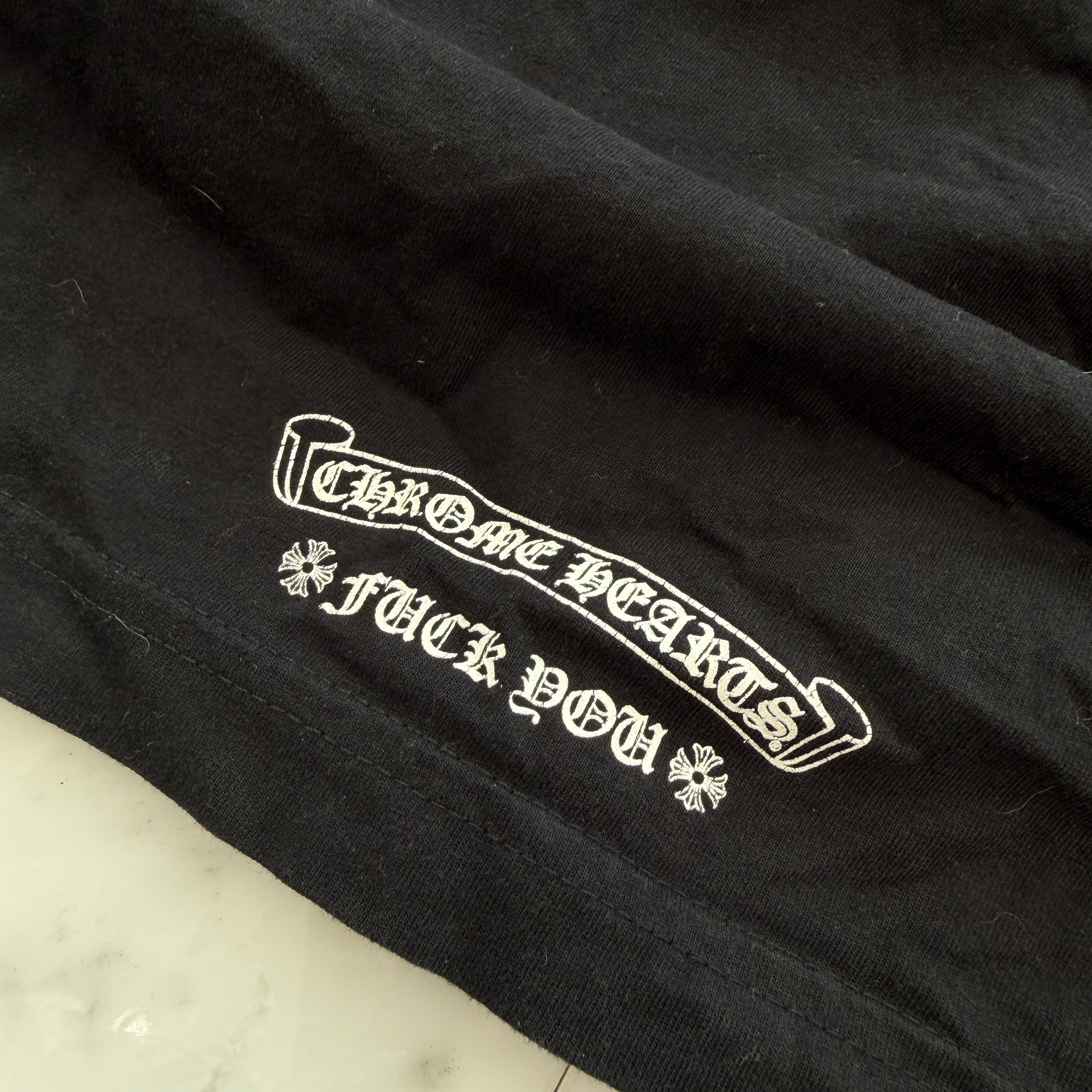 CHROME HEARTS Back Scroll Label Logo Long Sleeve Tee Size M クロムハーツ バックスクロールラベルロゴ ロングスリーブTシャツ サイズM