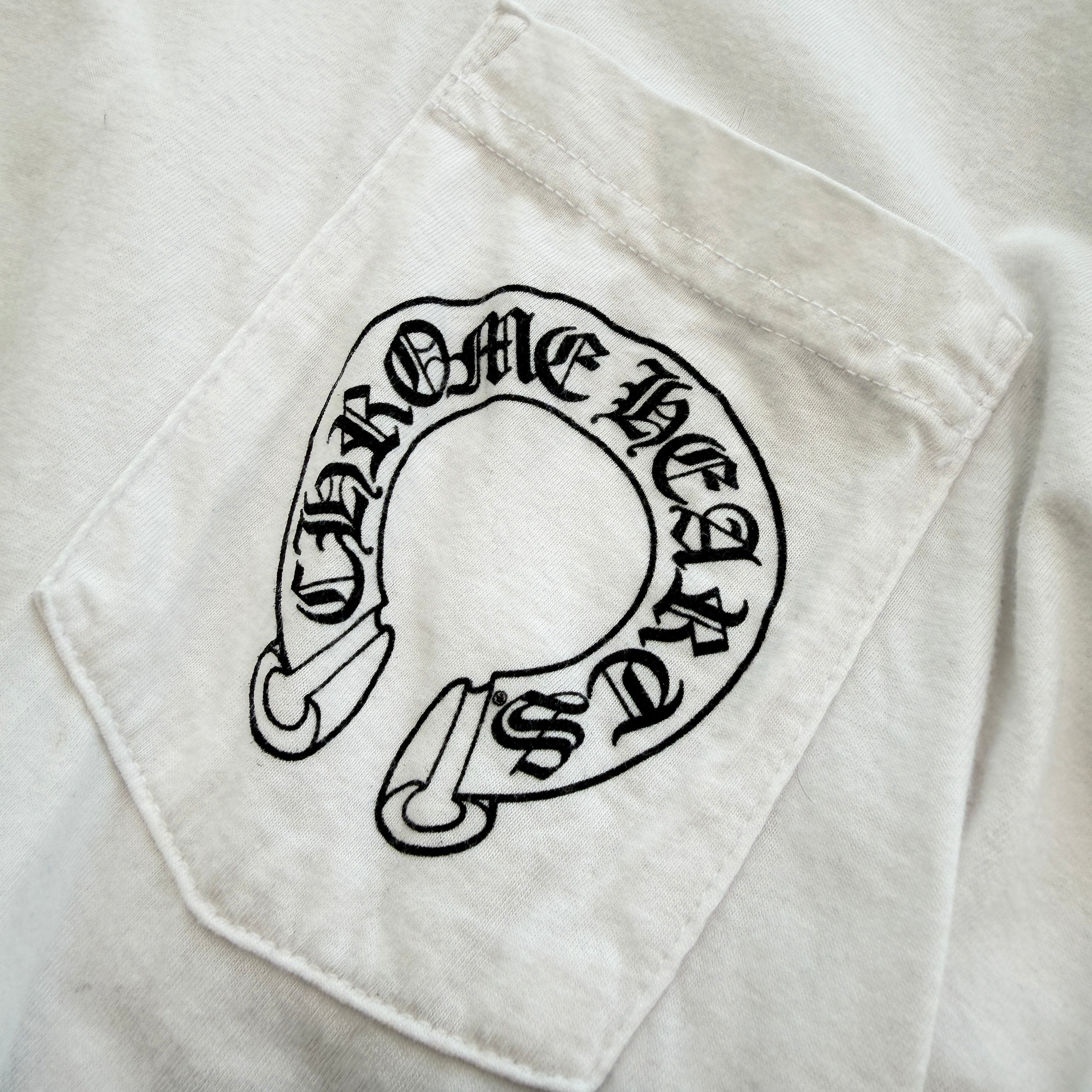 CHROME HEARTS Floral Cross Horseshoe Long Sleeve Tee Size XL クロムハーツ フローラルクロス ホースシュー ロングスリーブTシャツ サイズXL