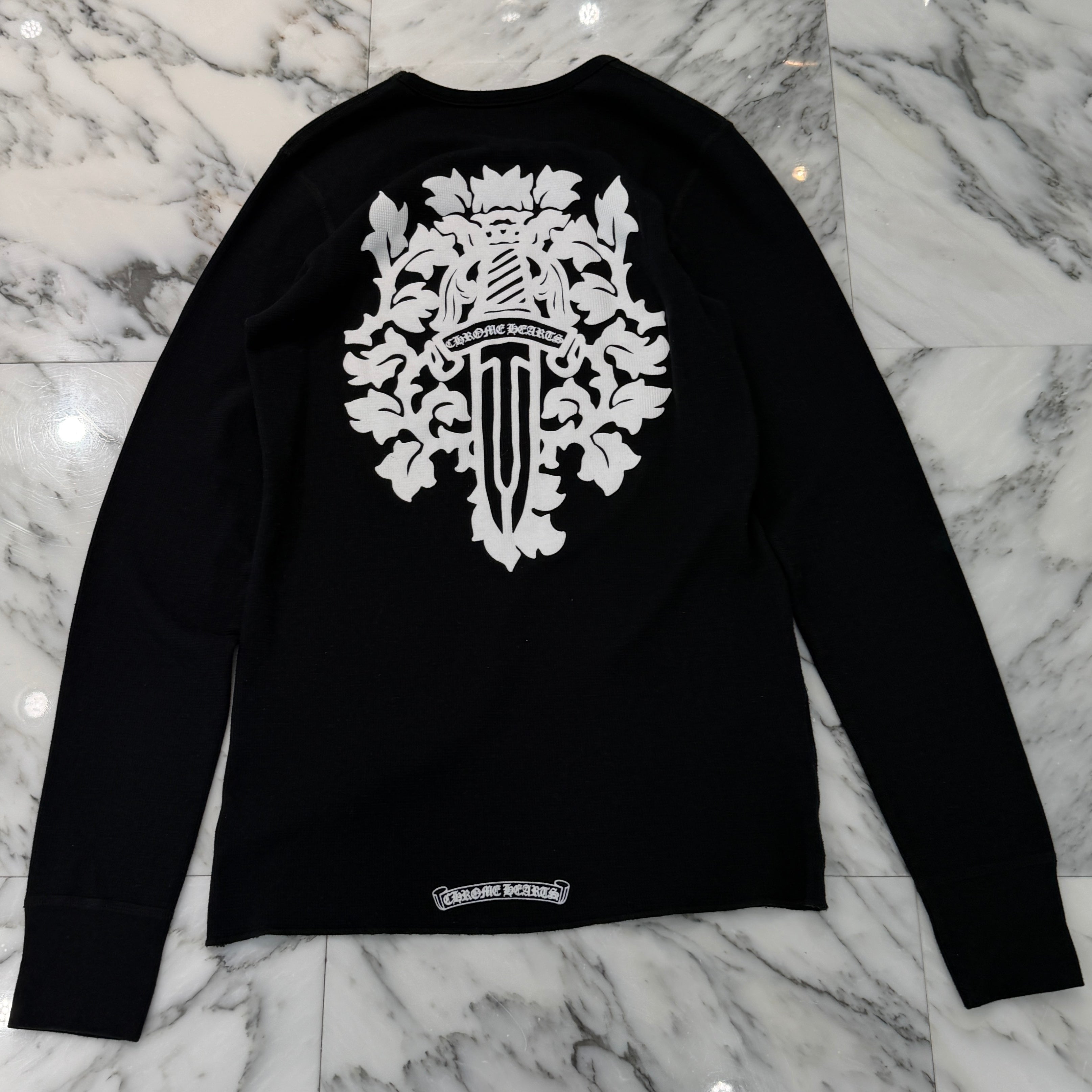 CHROME HEARTS 2025SS Vine Dagger Print Thermal Long Sleeve Tee Size L クロムハーツ ヴァインダガー プリント サーマル ロングスリーグ Tシャツ サイズL
