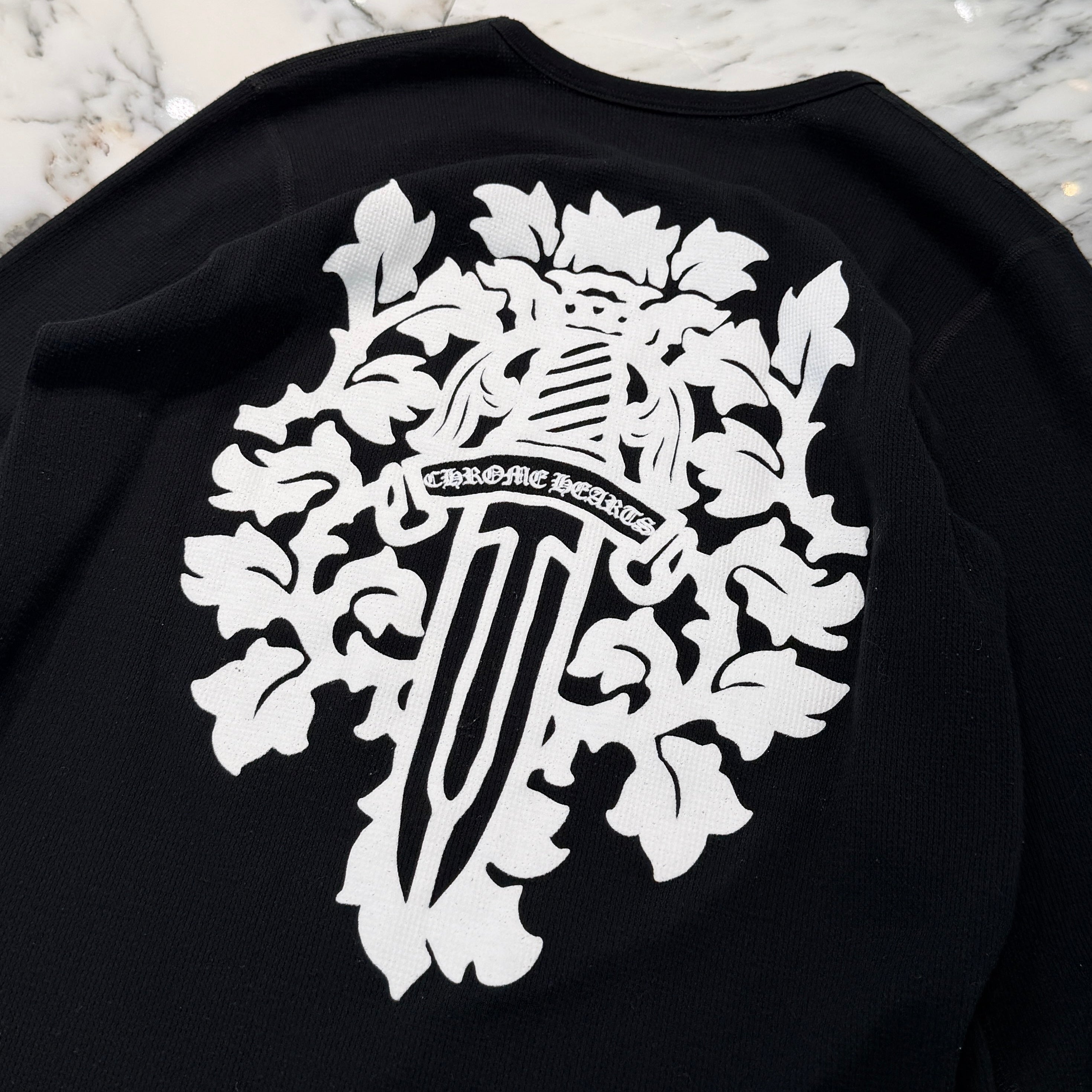 CHROME HEARTS 2025SS Vine Dagger Print Thermal Long Sleeve Tee Size L クロムハーツ ヴァインダガー プリント サーマル ロングスリーグ Tシャツ サイズL