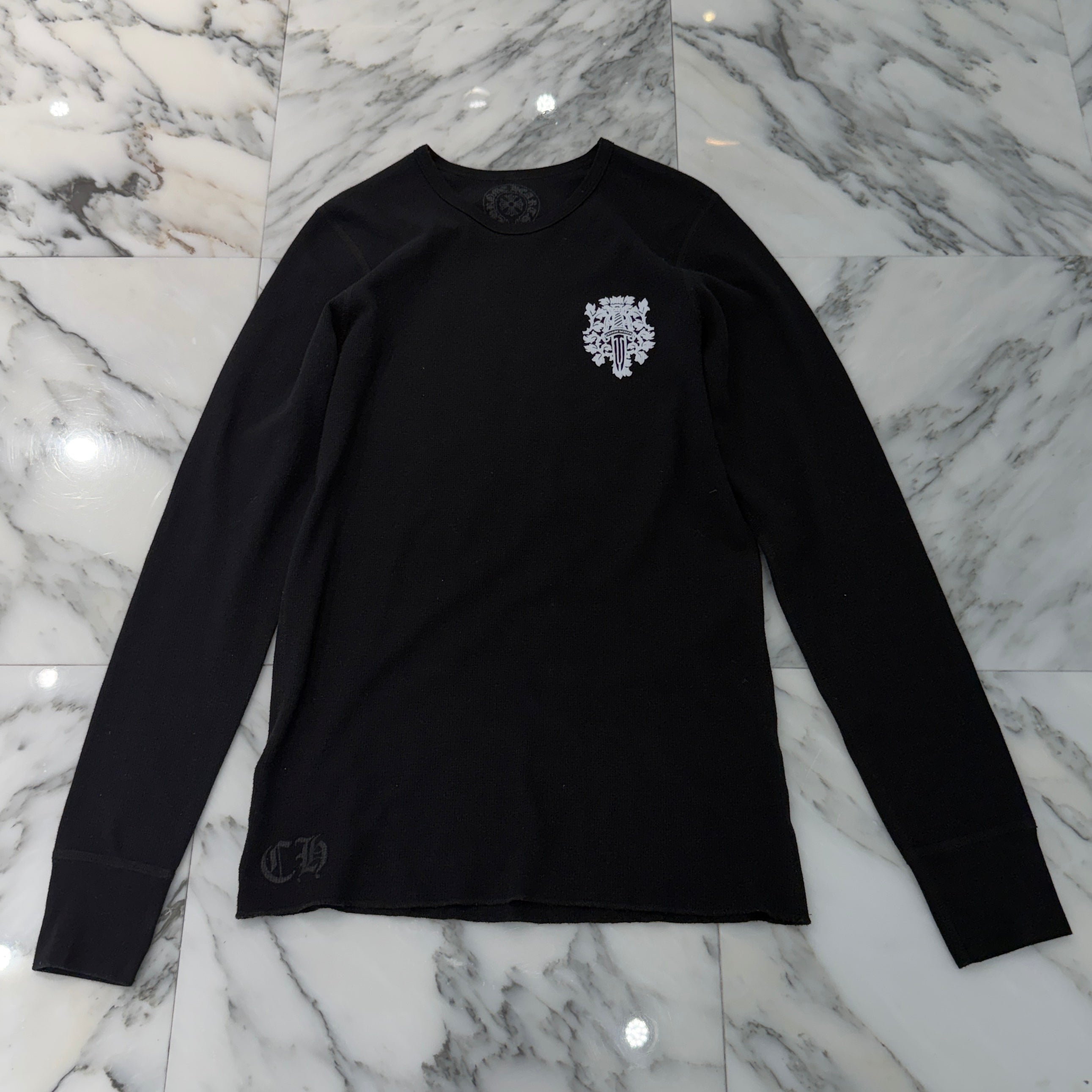 CHROME HEARTS 2025SS Vine Dagger Print Thermal Long Sleeve Tee Size L クロムハーツ ヴァインダガー プリント サーマル ロングスリーグ Tシャツ サイズL