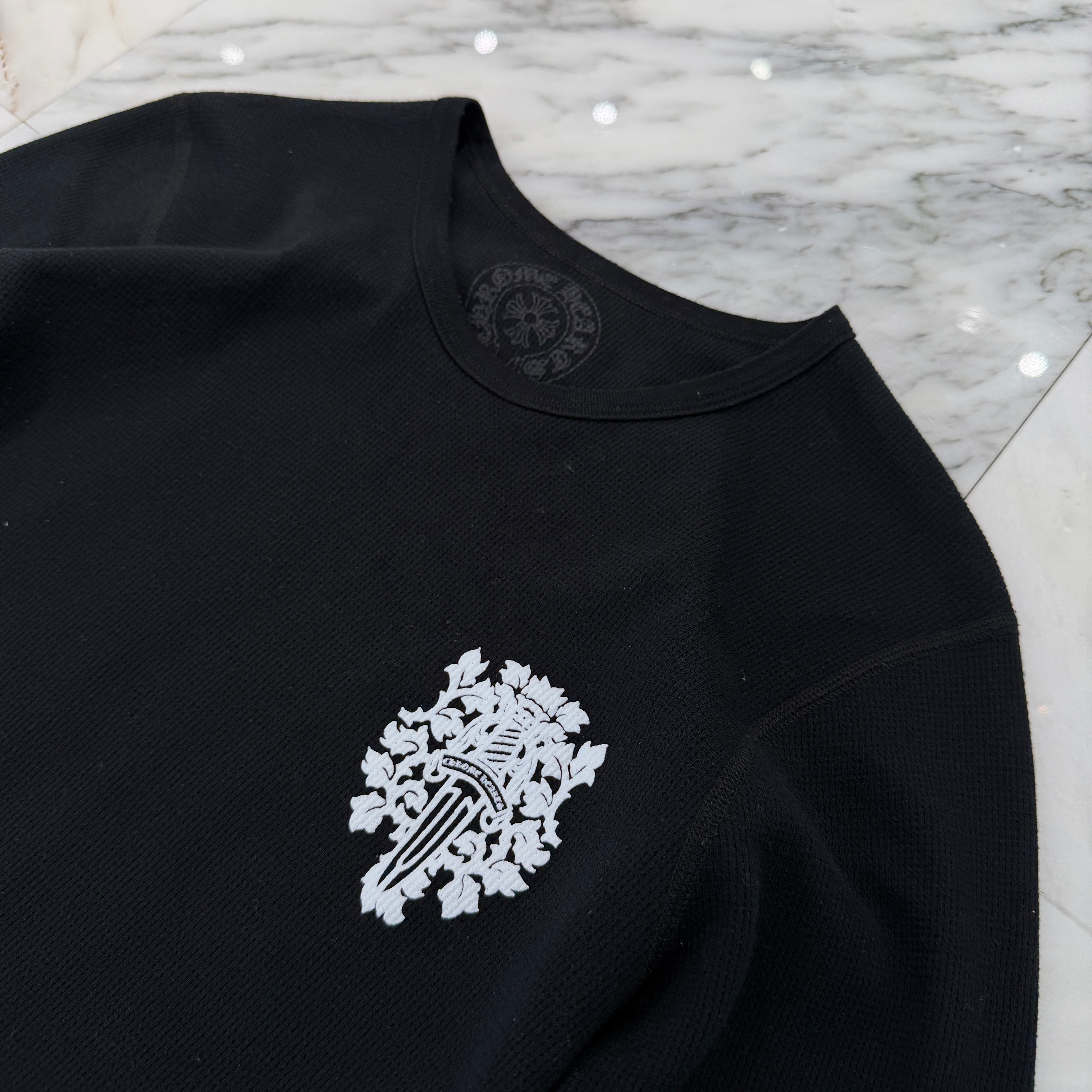 CHROME HEARTS 2025SS Vine Dagger Print Thermal Long Sleeve Tee Size L クロムハーツ ヴァインダガー プリント サーマル ロングスリーグ Tシャツ サイズL