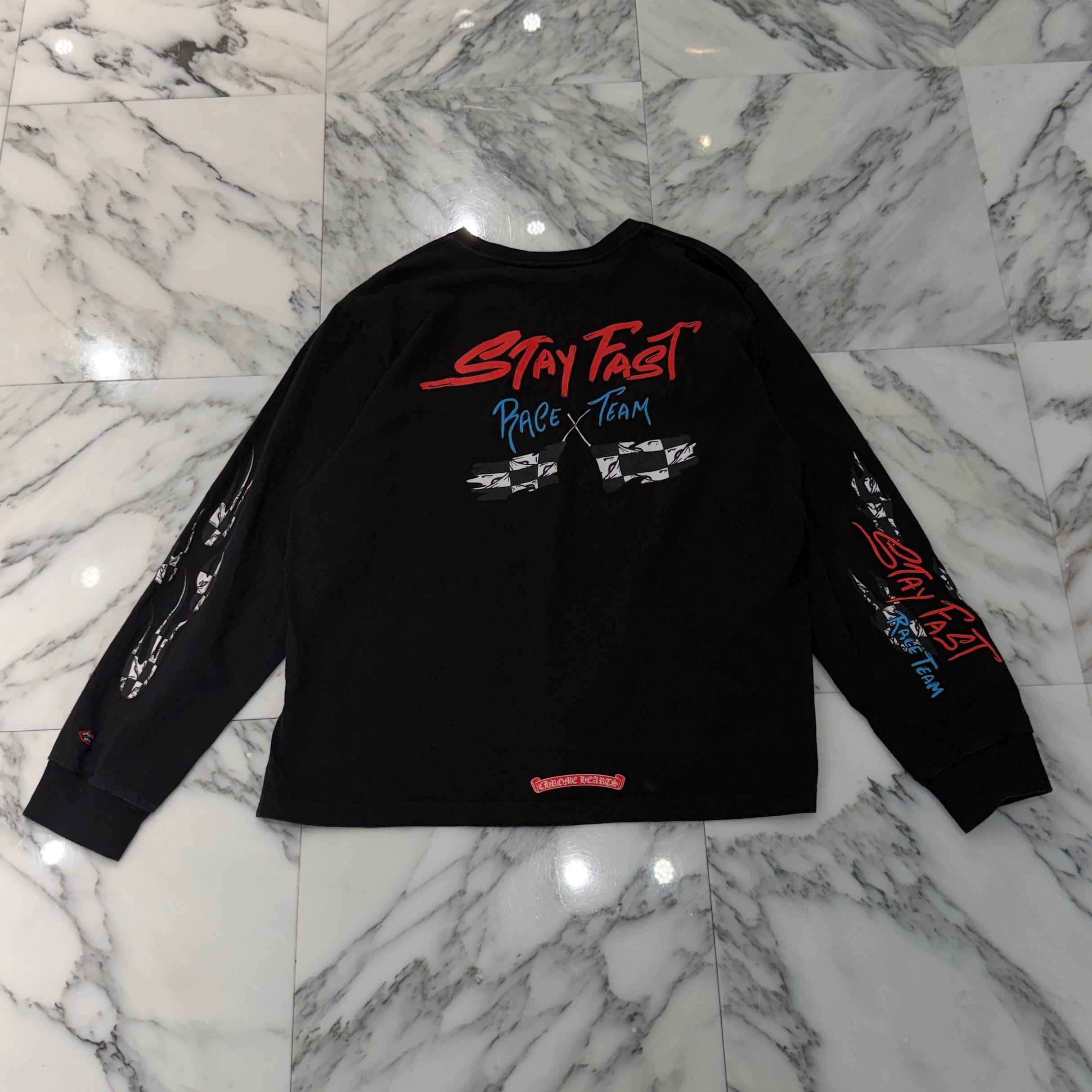 CHROME HEARTS × MATTY BOY PPO STAY FAST RACE TEAM Long Sleeve Tee Size XXL クロムハーツ × マッティボーイ ステイファスト レースチーム ロングスリーブTシャツ サイズXXL
