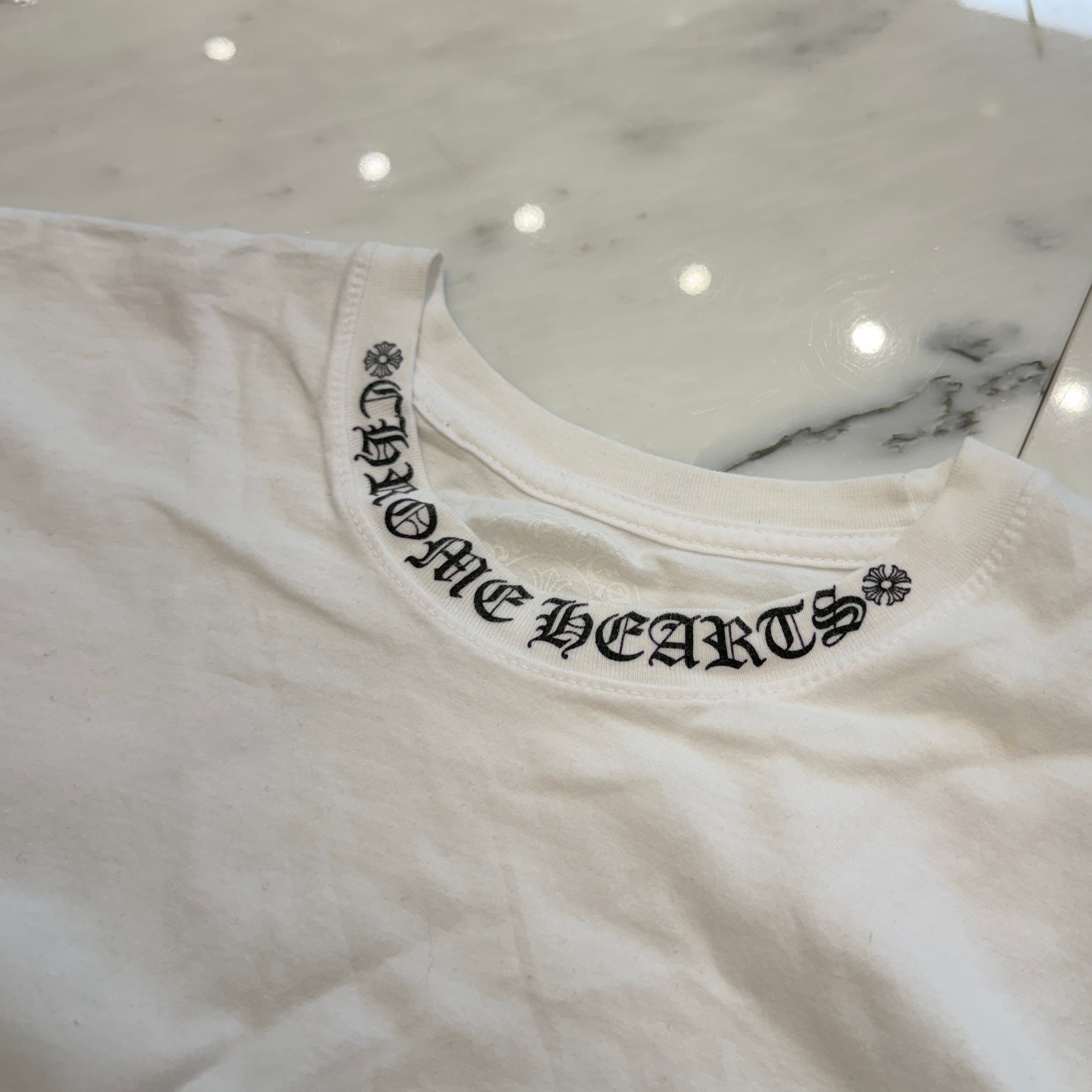 CHROME HEARTS Neck Logo Tee Size XL クロムハーツ ネックロゴTシャツ サイズXL