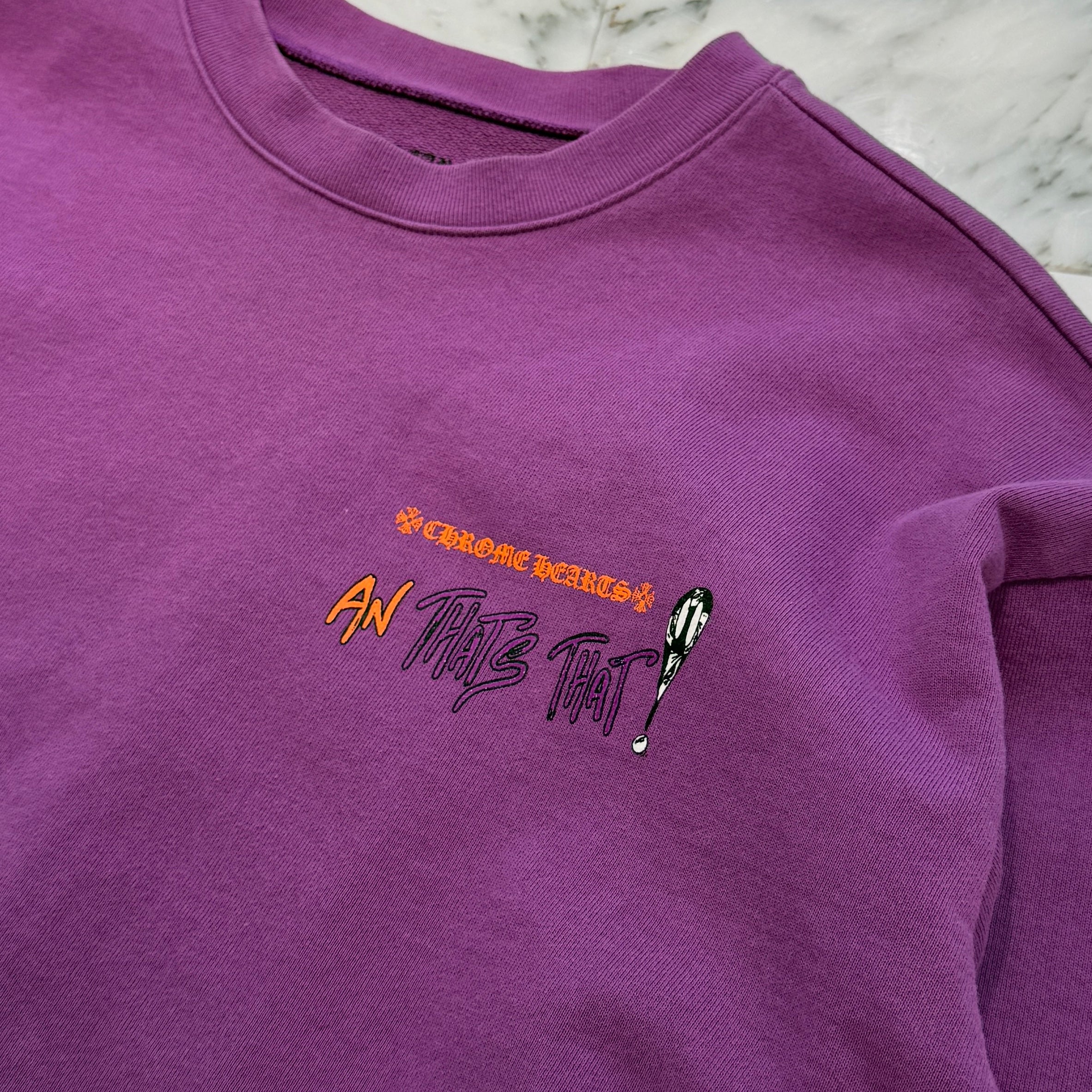 CHROME HEARTS × MATTY BOY 2024AW "I WANT MORE NOT LESS" Crew Neck Sweat Shirt Size XXL クロムハーツ × マッティボーイ "アイウォントモアノットレス" クルーネックスウェットシャツ サイズXXL
