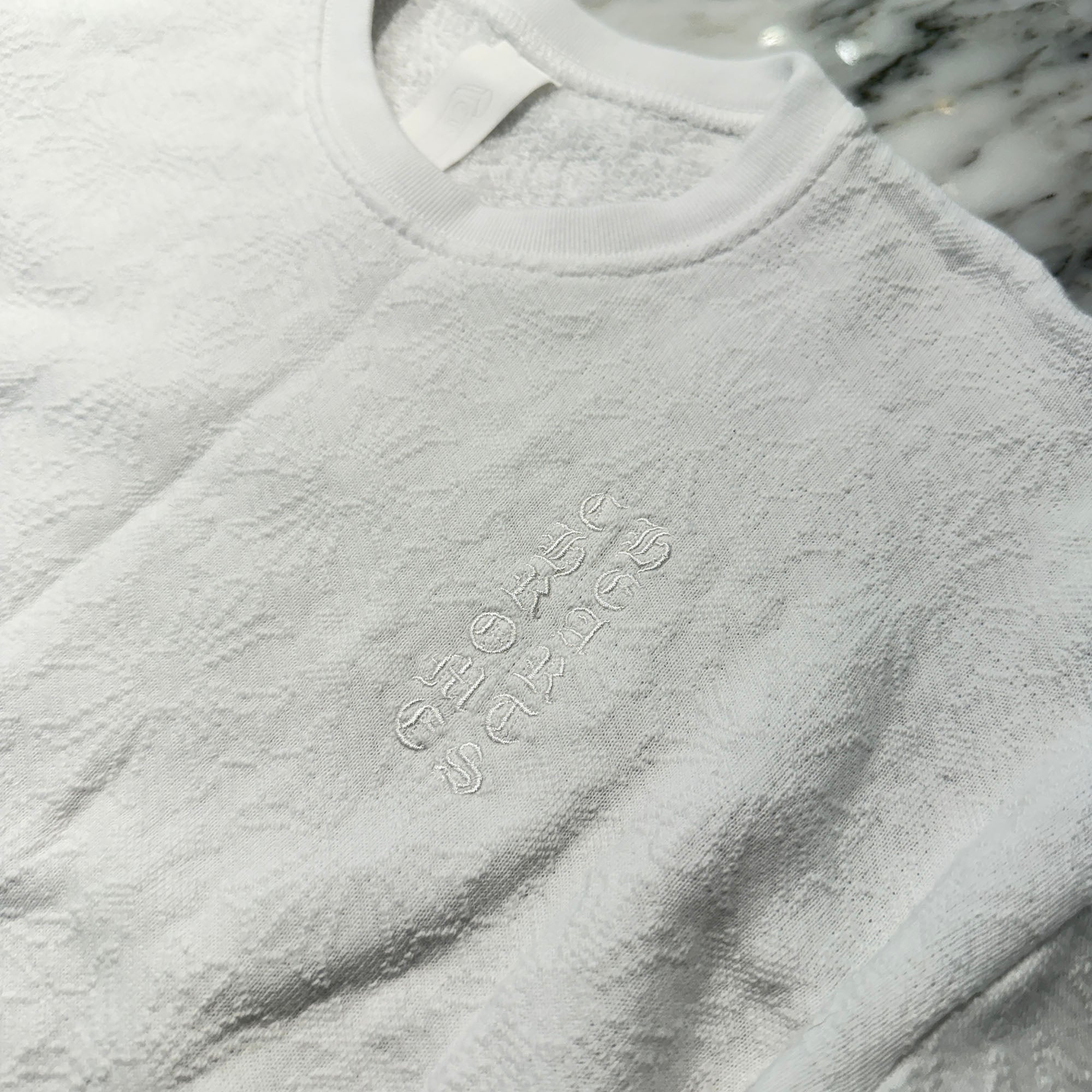 CHROME HEARTS Y NOT Vertical Logo Cropped Sweat Shirt Size S クロムハーツ ワイノット ヴァーティカルロゴ クロップド スウェットシャツ Tシャツ サイズS
