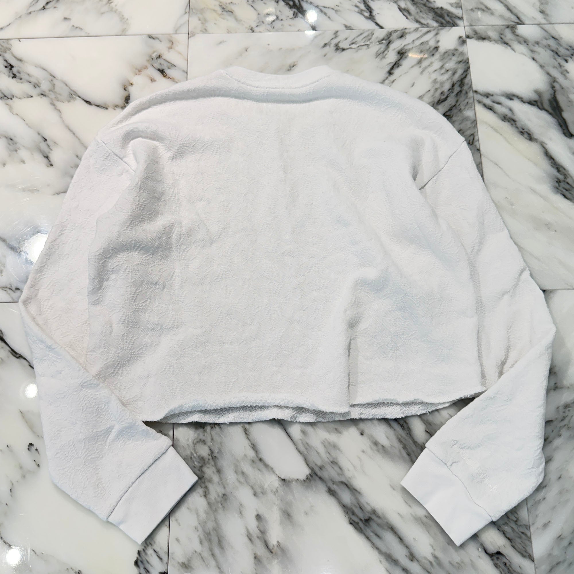 CHROME HEARTS Y NOT Vertical Logo Cropped Sweat Shirt Size S クロムハーツ ワイノット ヴァーティカルロゴ クロップド スウェットシャツ Tシャツ サイズS