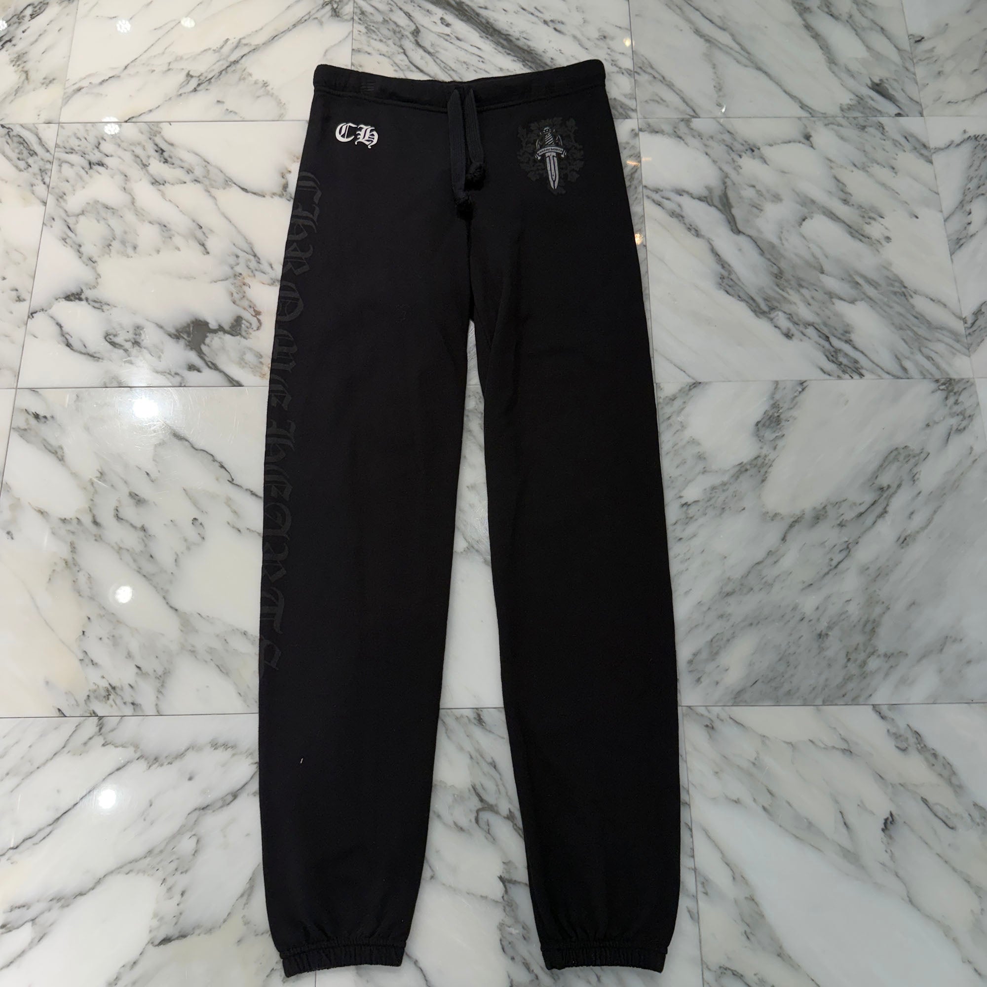 CHROME HEARTS Dagger Print Side Logo Sweat Long Pants Size M クロムハーツ ダガープリント サイドロゴ スウェットロングパンツ サイズM