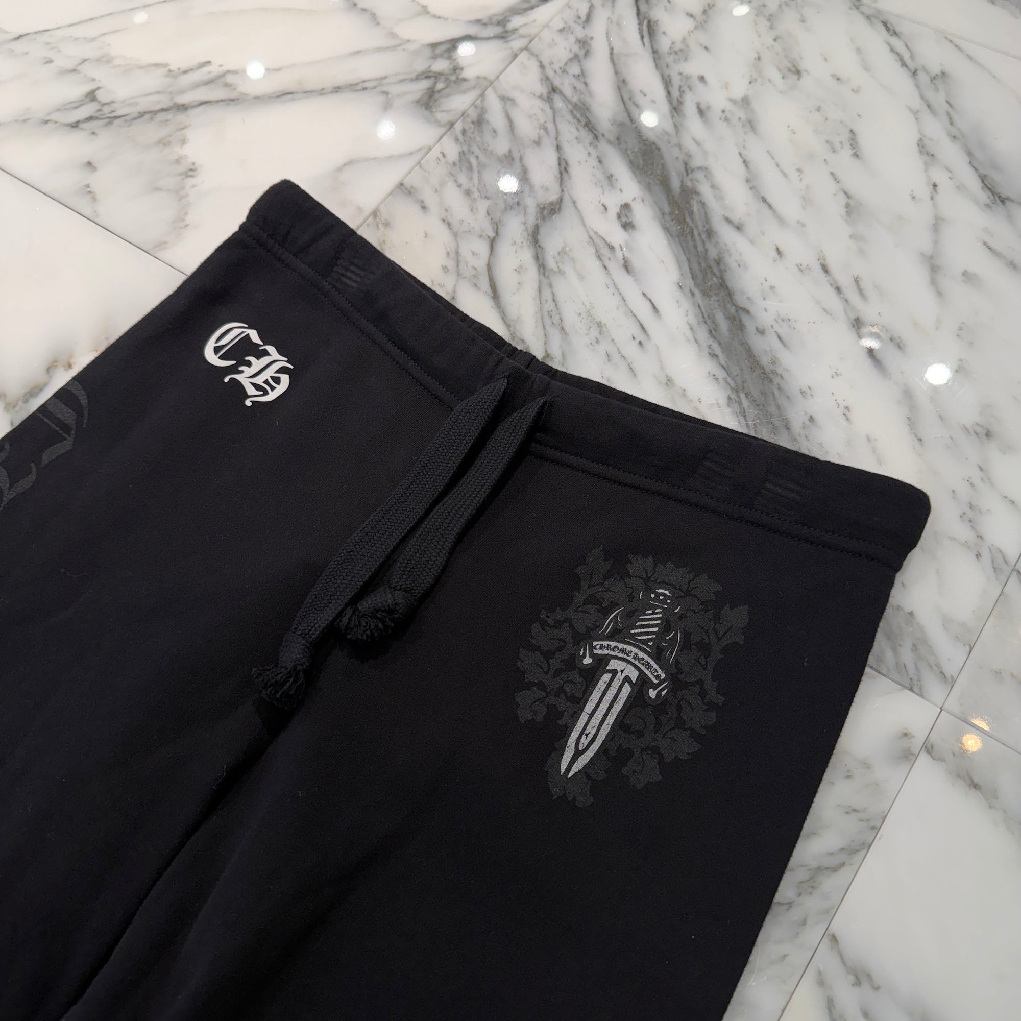 CHROME HEARTS Dagger Print Side Logo Sweat Long Pants Size M クロムハーツ ダガープリント サイドロゴ スウェットロングパンツ サイズM