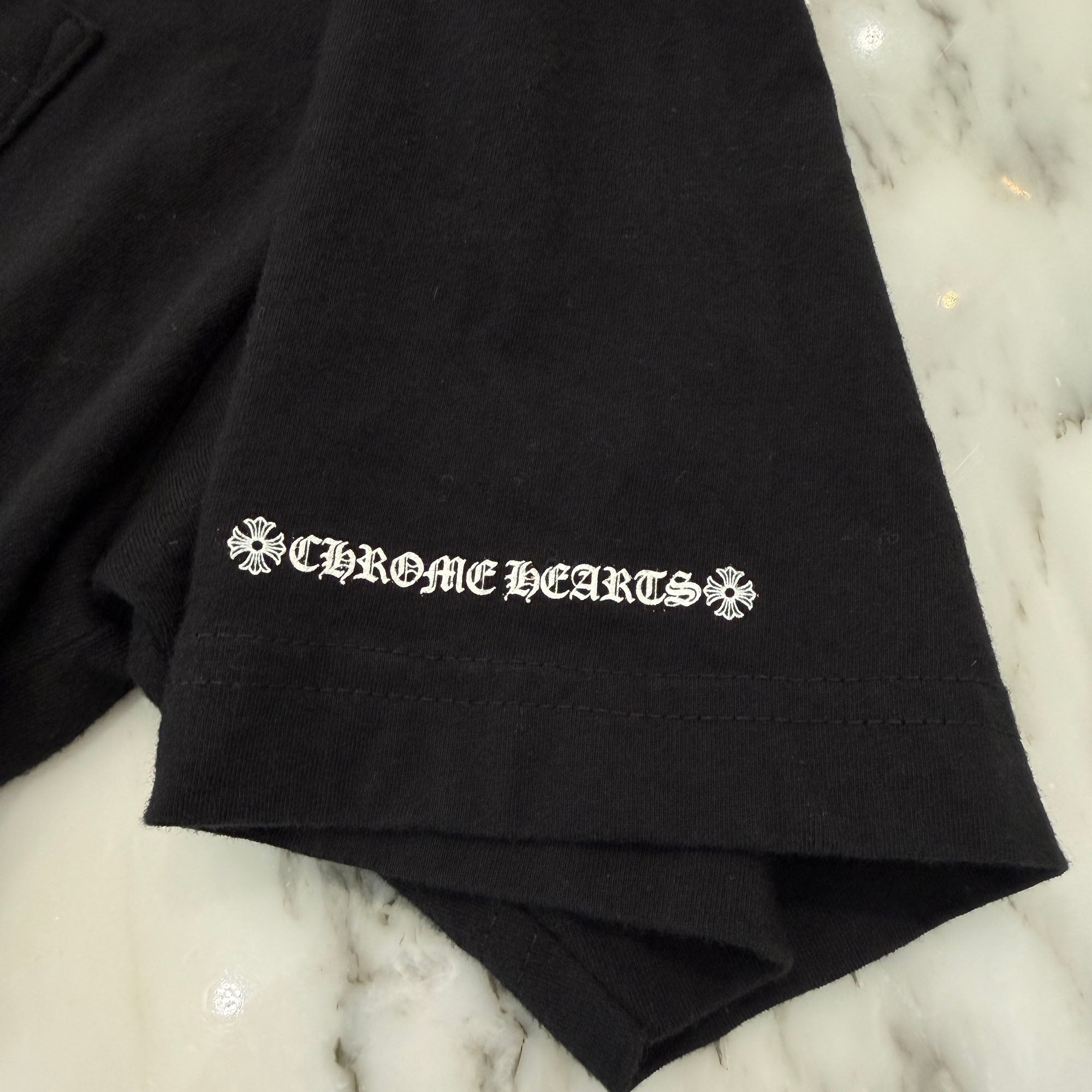 CHROME HEARTS Neck Logo Tee Size L クロムハーツ ネックロゴ Tシャツ サイズL