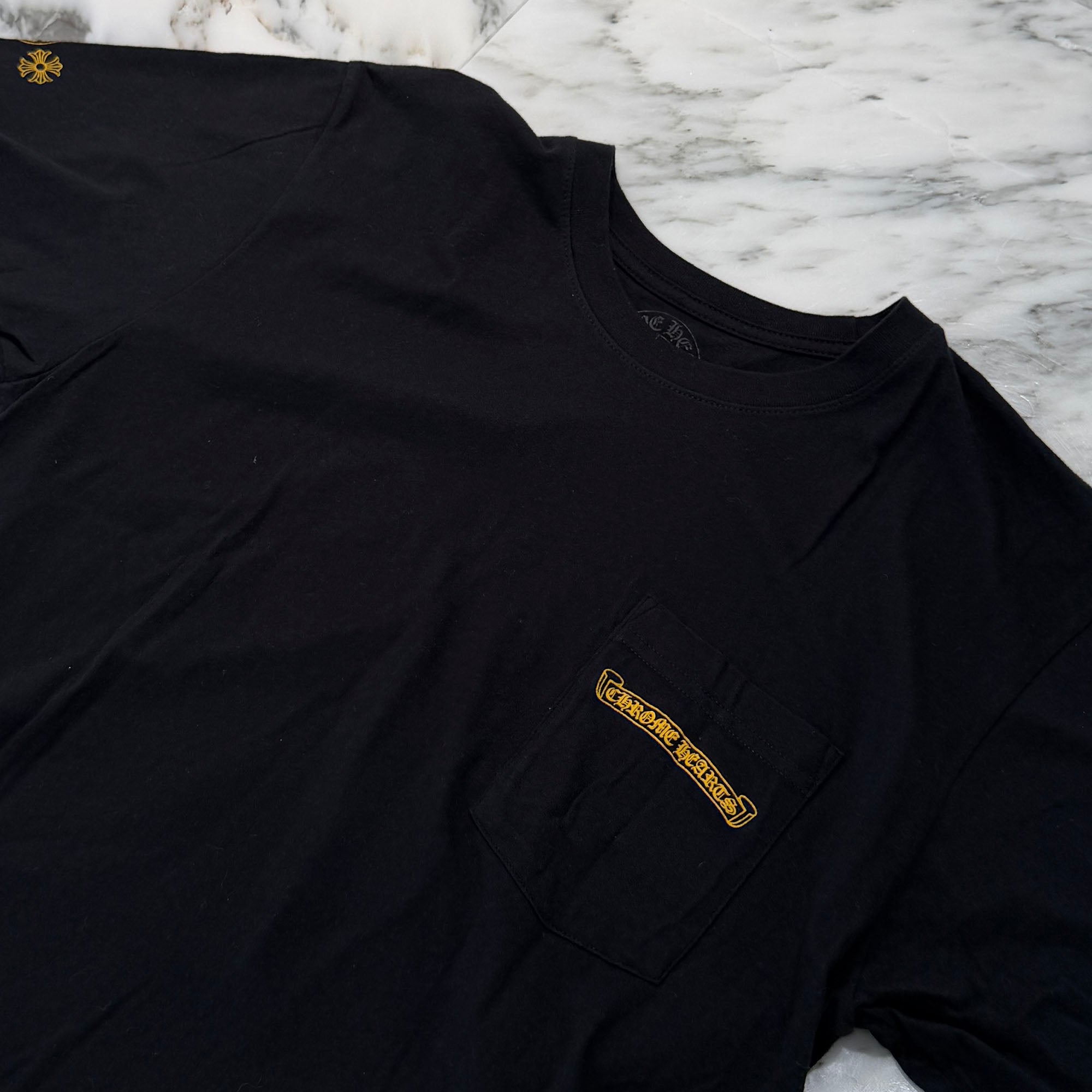 CHROME HEARTS CH Plus Yellow Cross Tee Size L クロムハーツ CHプラス イエロークロス Tシャツ サイズL