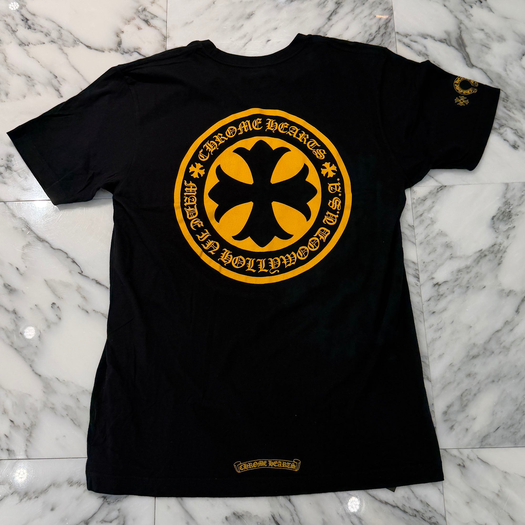 CHROME HEARTS CH Plus Yellow Cross Tee Size L クロムハーツ CHプラス イエロークロス Tシャツ サイズL