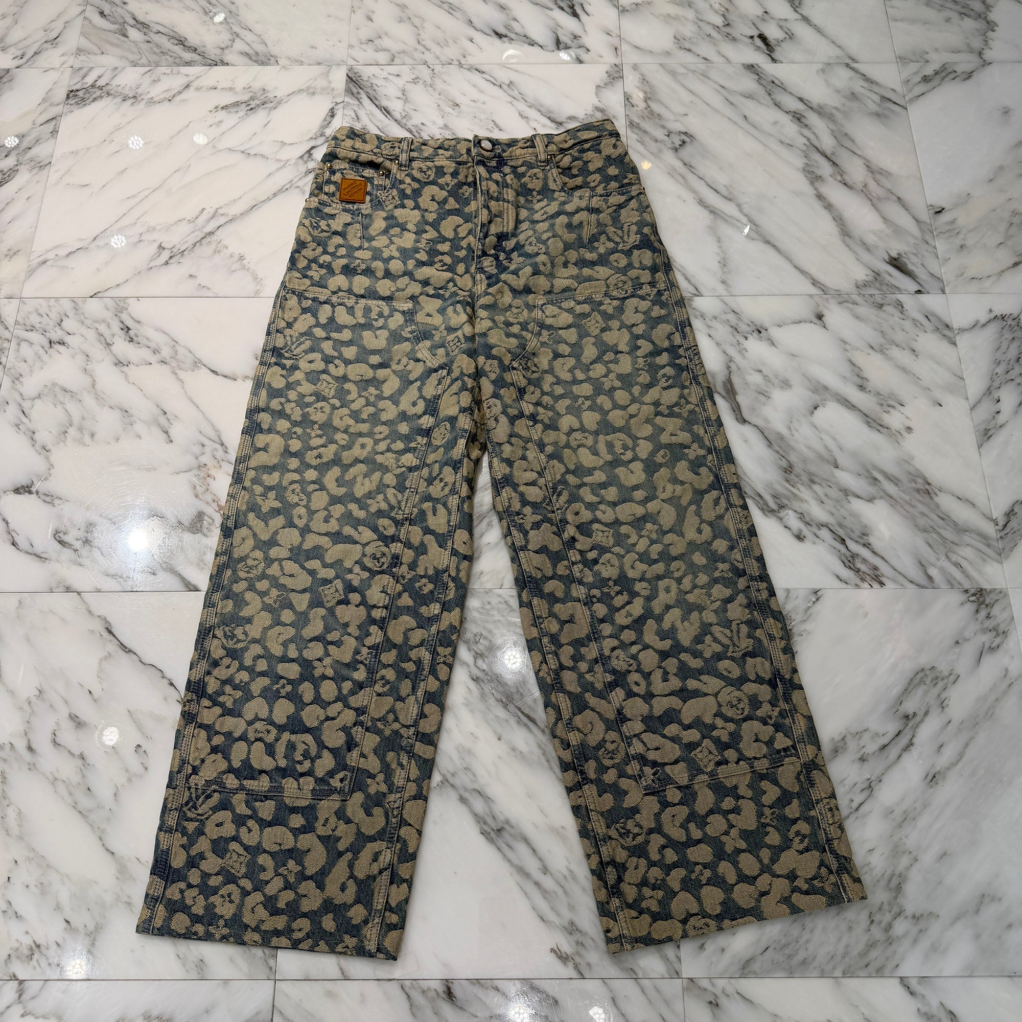 LOUIS VUITTON 2025AW Jacquard Workwear Denim Pants 1AILSA Size 29 ルイヴィトン ジャカード ワークウェア デニムパンツ サイズ29
