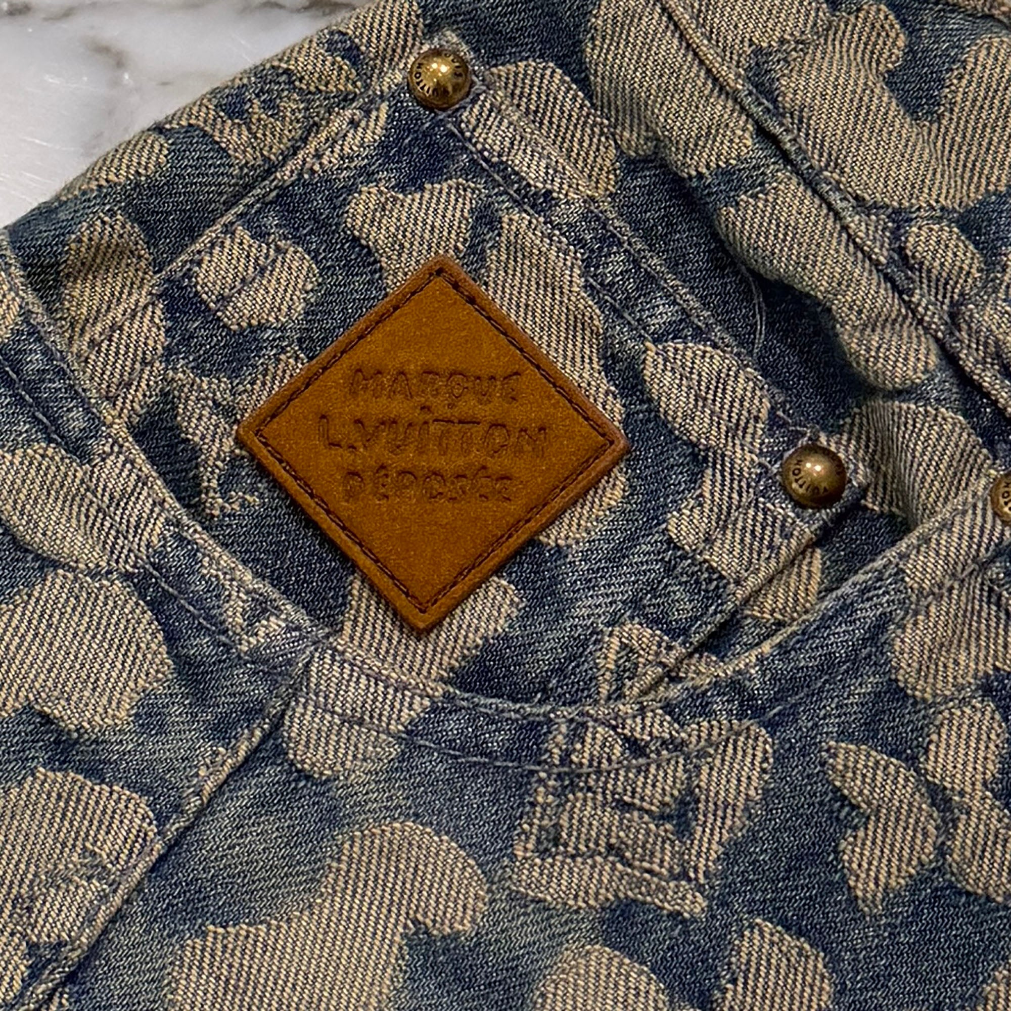 LOUIS VUITTON 2025AW Jacquard Workwear Denim Pants 1AILSA Size 29 ルイヴィトン ジャカード ワークウェア デニムパンツ サイズ29