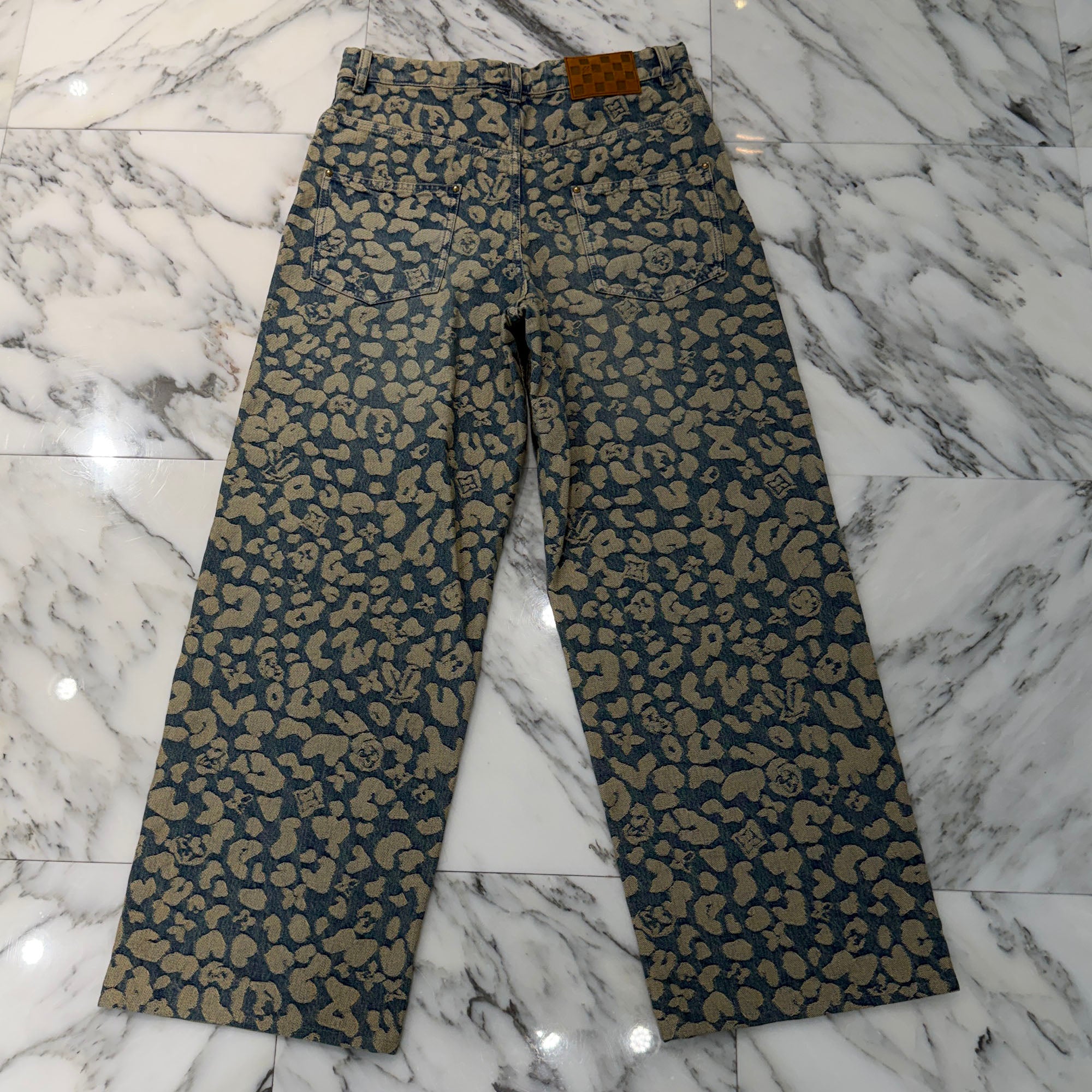 LOUIS VUITTON 2025AW Jacquard Workwear Denim Pants 1AILSA Size 29 ルイヴィトン ジャカード ワークウェア デニムパンツ サイズ29