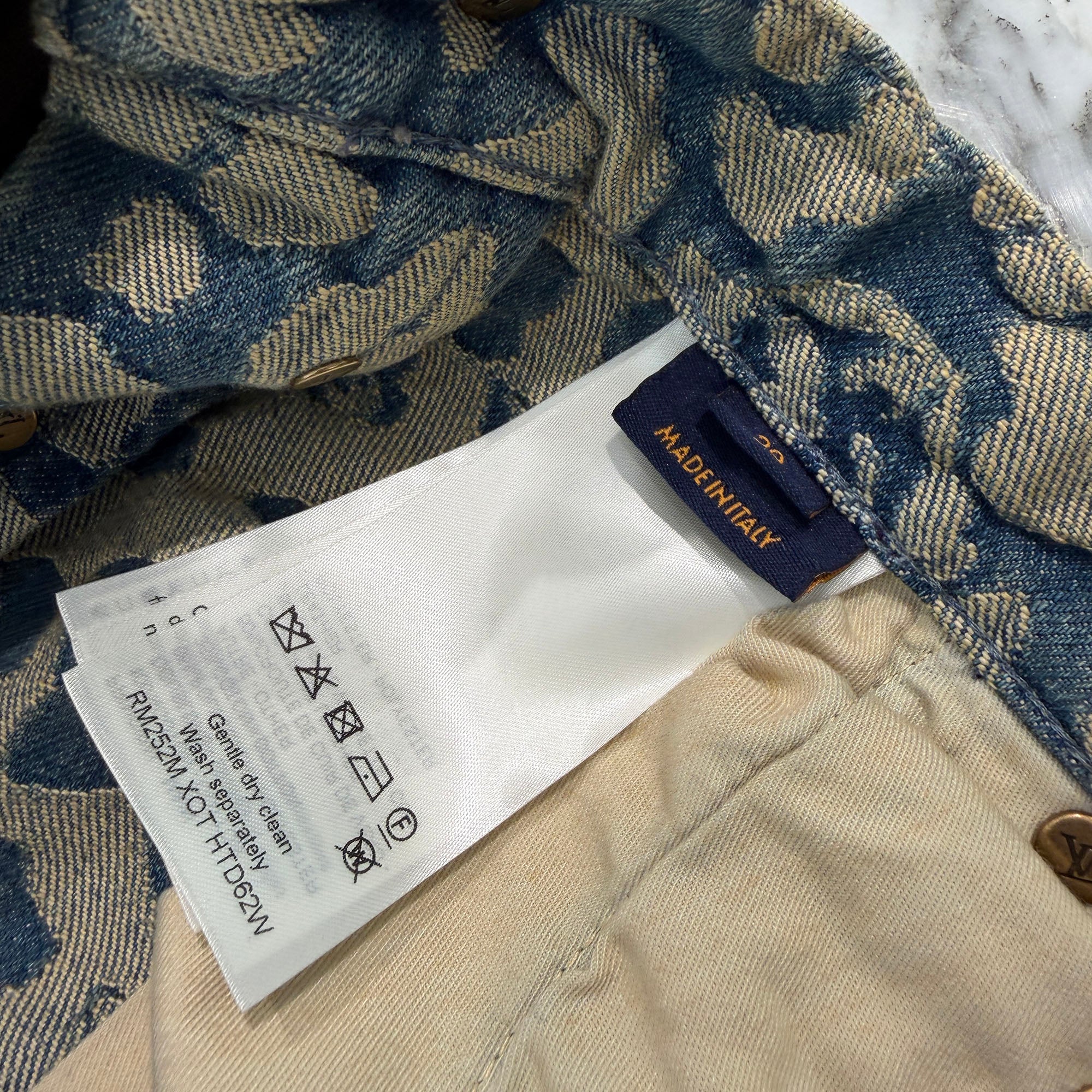LOUIS VUITTON 2025AW Jacquard Workwear Denim Pants 1AILSA Size 29 ルイヴィトン ジャカード ワークウェア デニムパンツ サイズ29